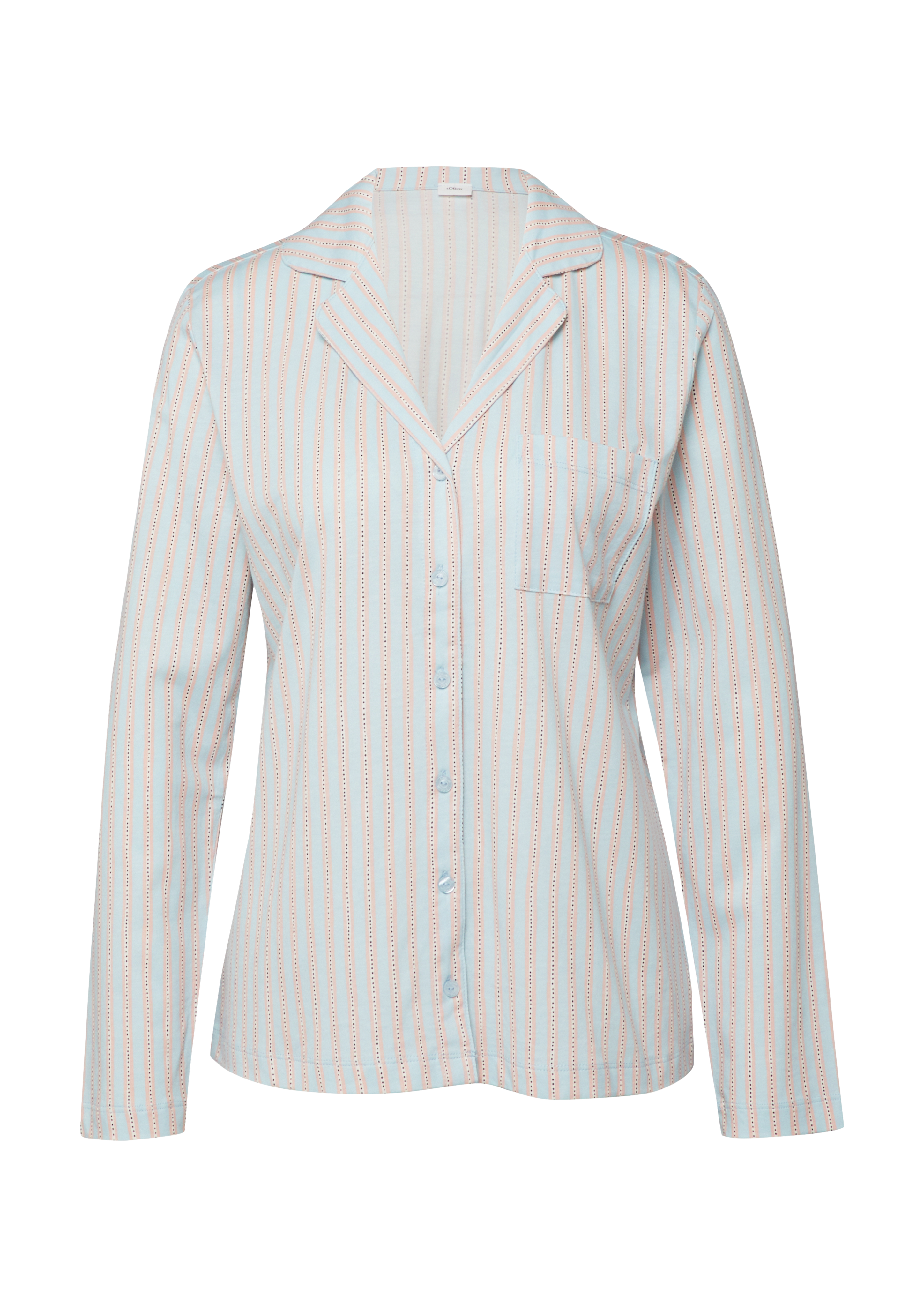Pyjamatop met reverskraag