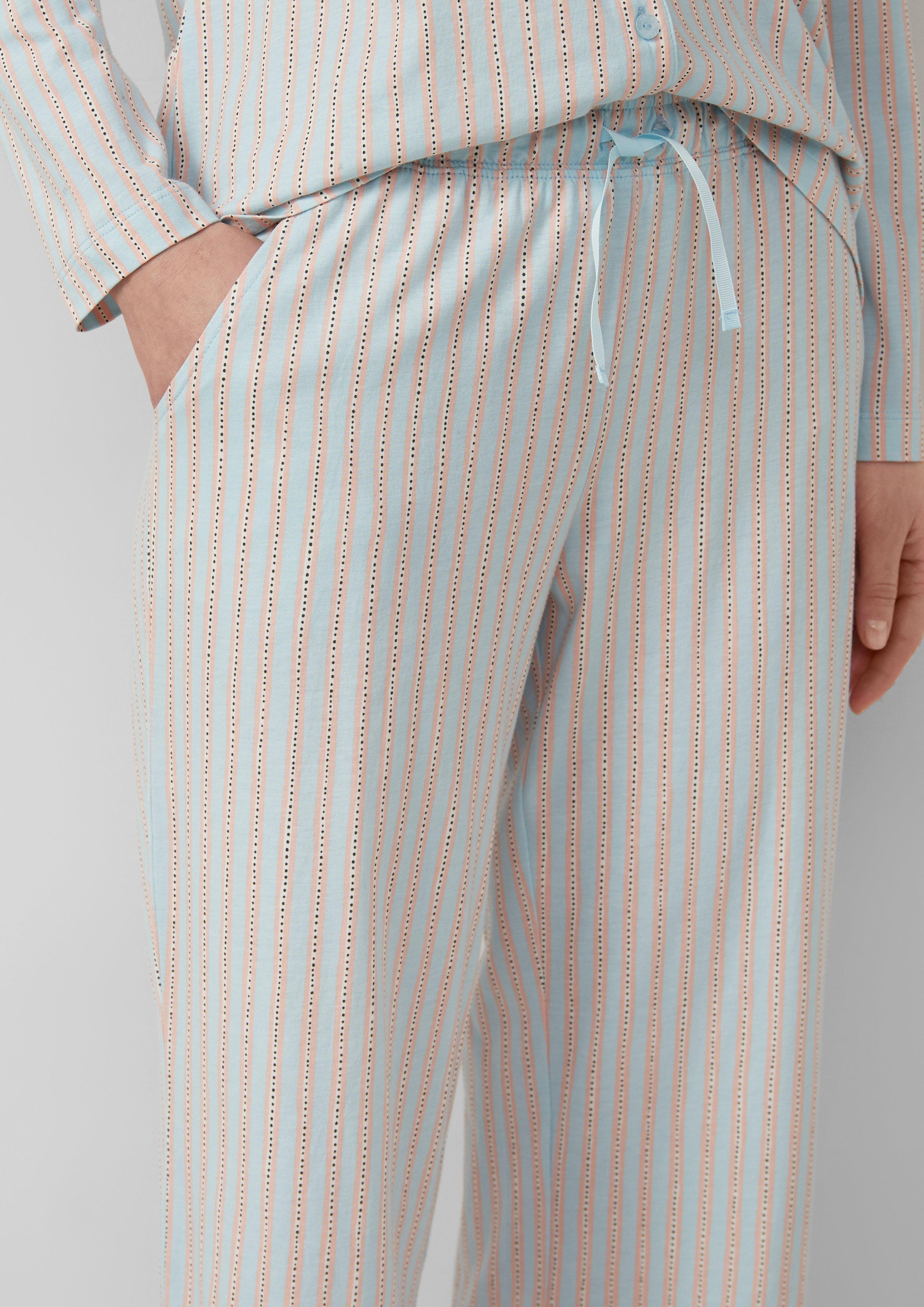 Pyjama-Culotte mit All-over-Print