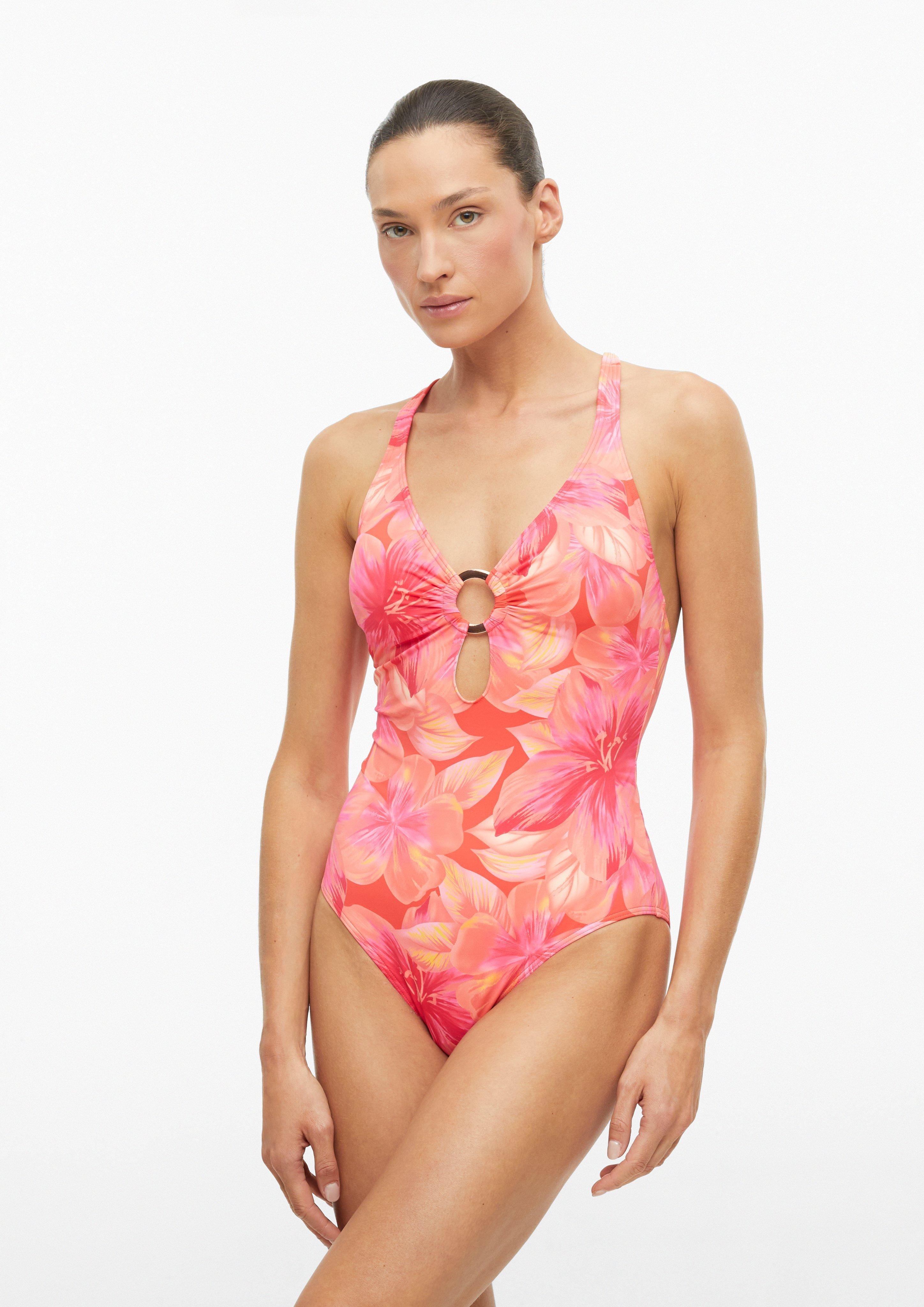 Damen Badeanzug in orange von s.Oliver