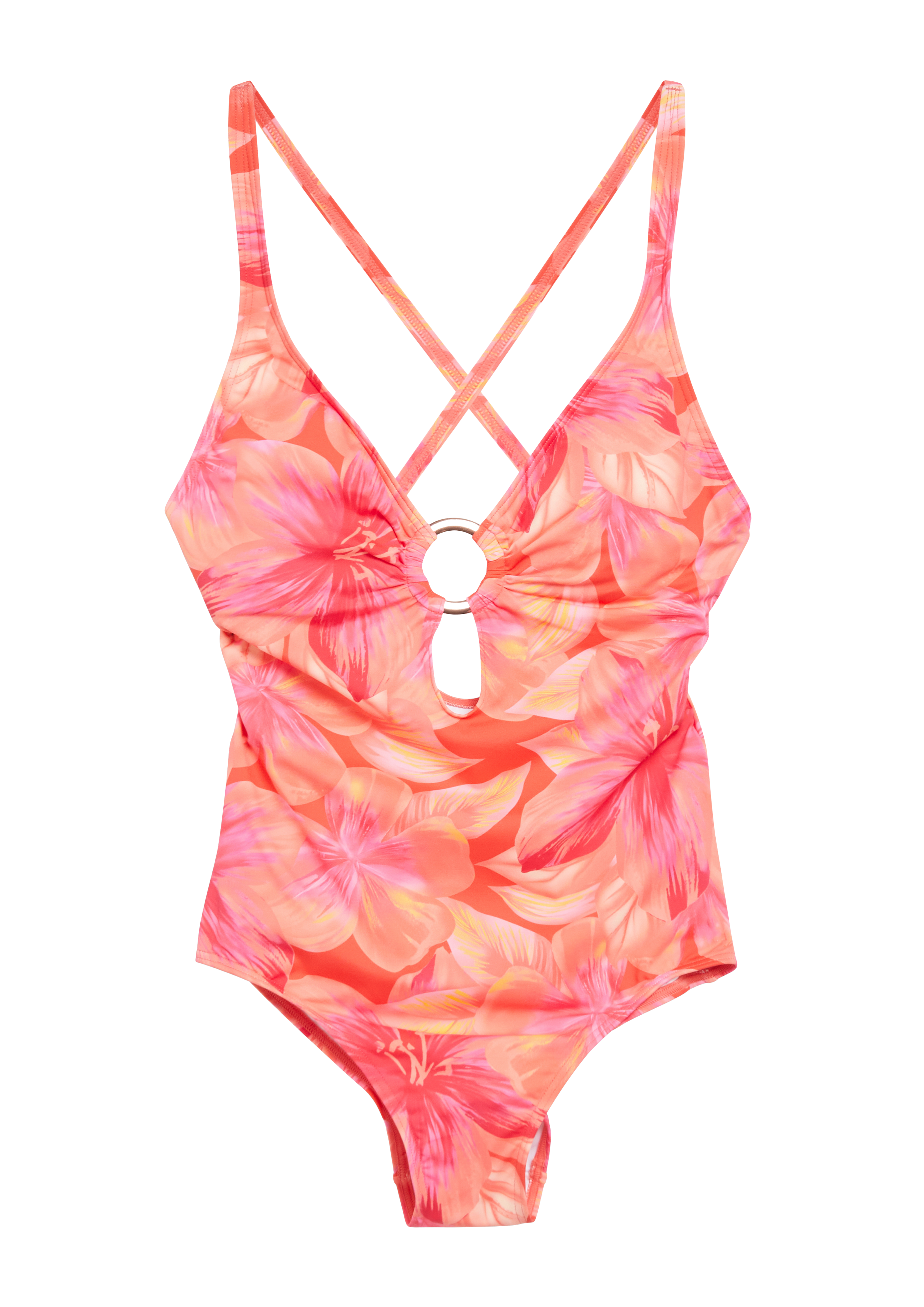 Badeanzug mit floralem Alloverprint