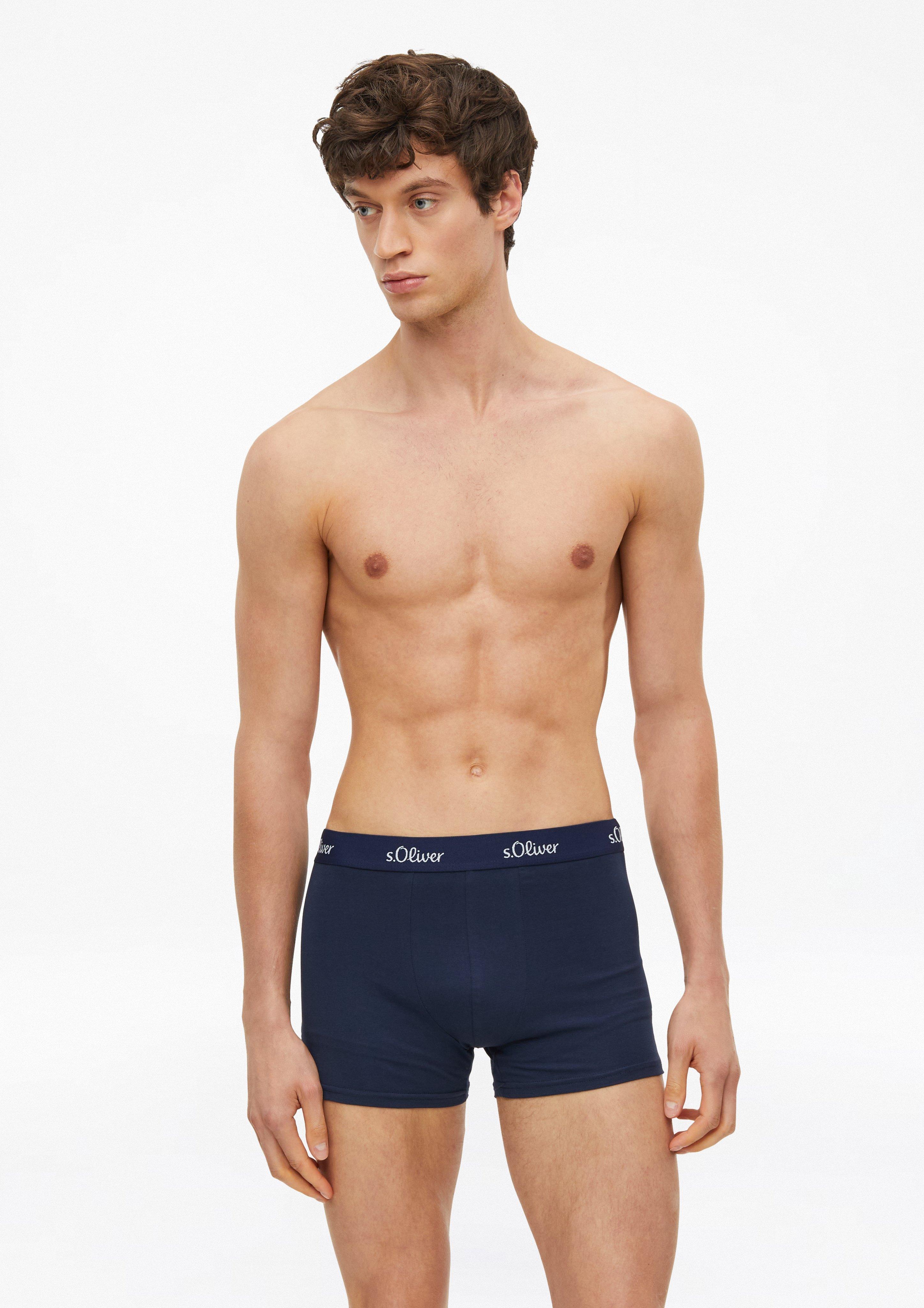 Heren Boxershorts in olijfgroen van s.Oliver