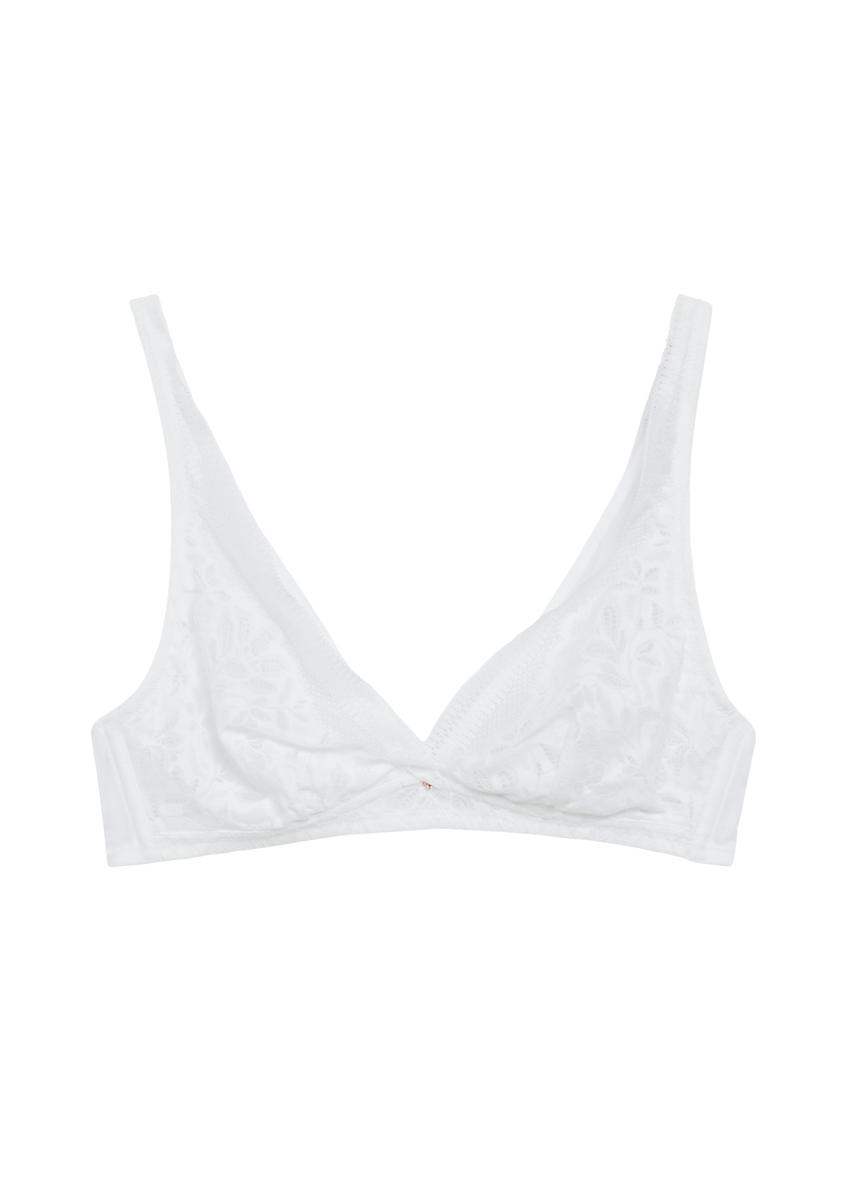 Bralette met bloemenkant