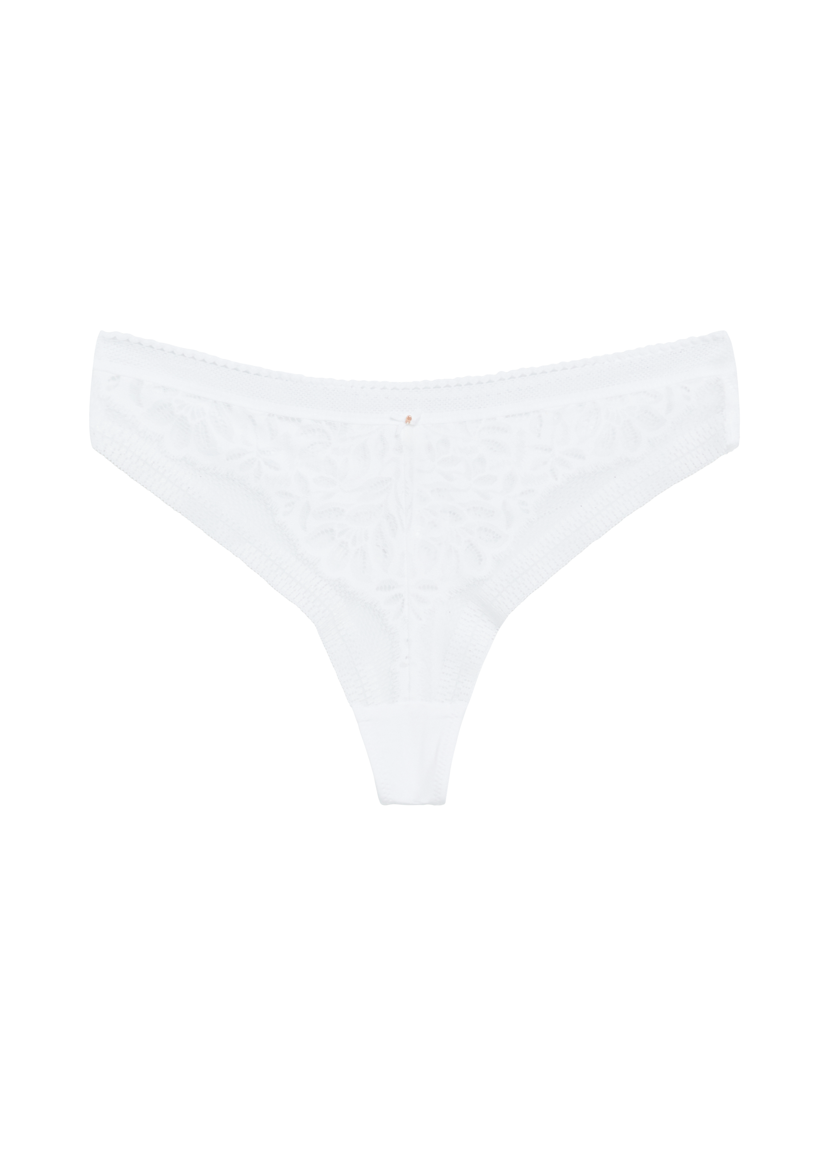 Gebloemde kanten string
