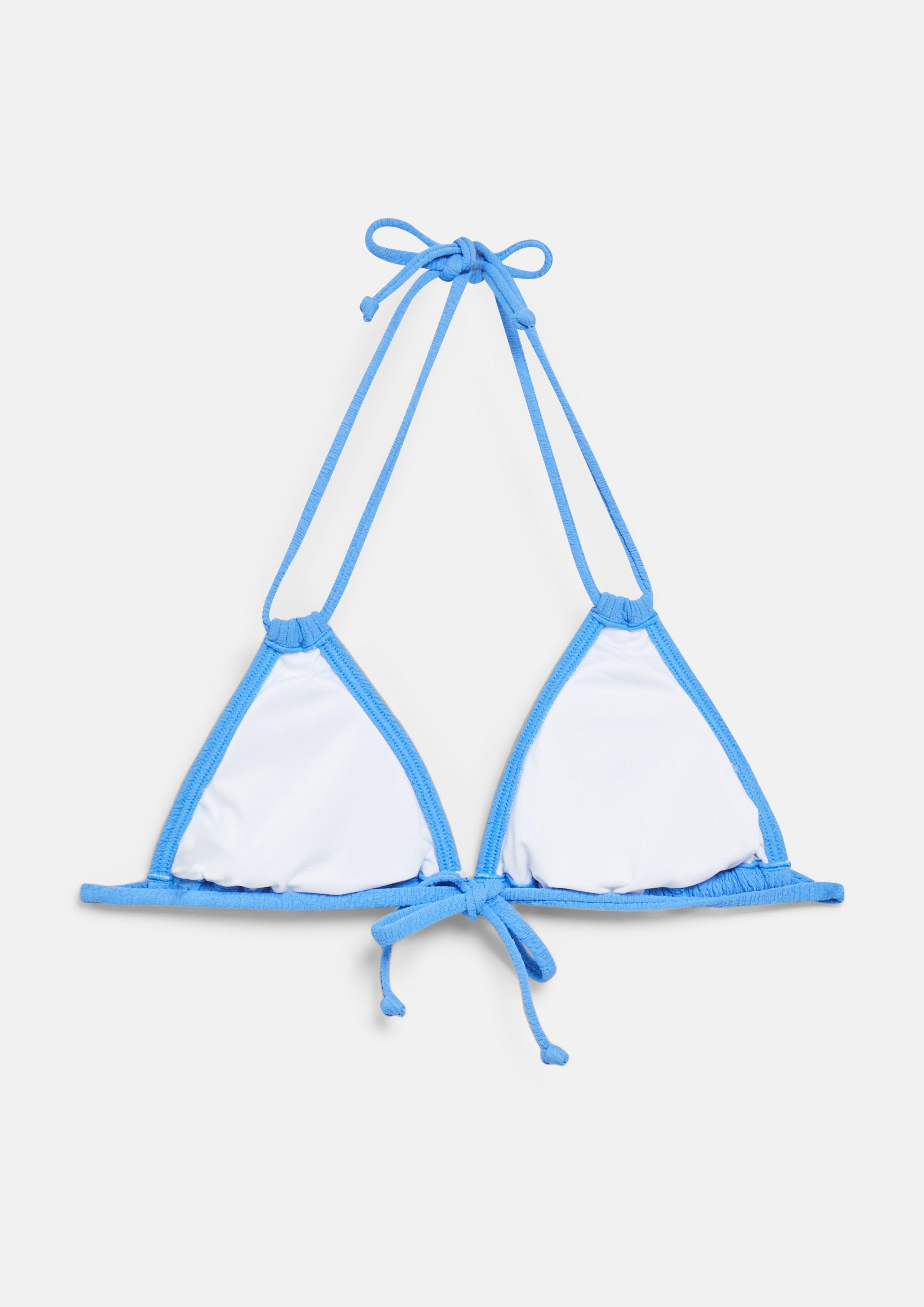 Damen Bikini-Top Triangel in blau von s.Oliver
