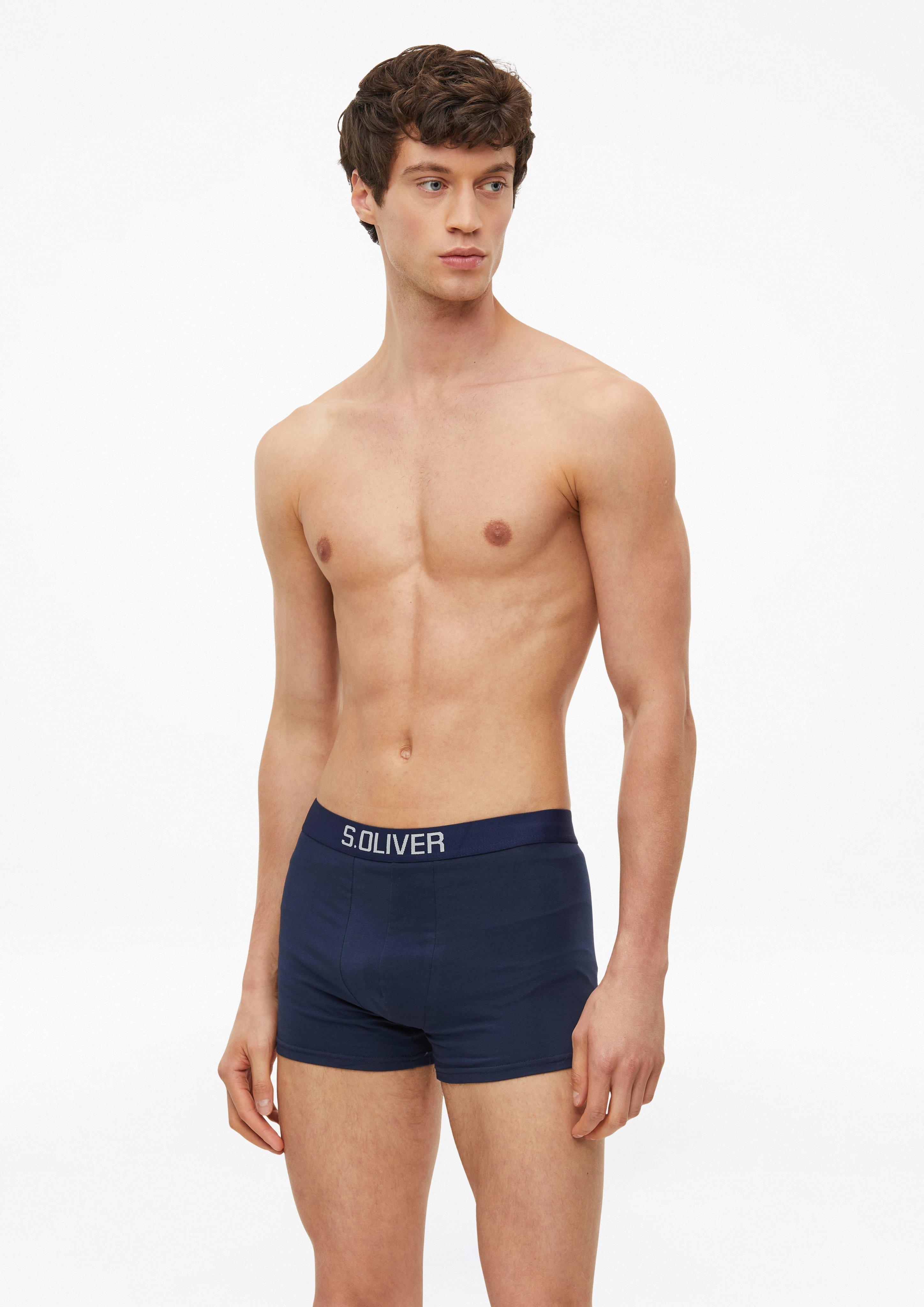 Heren Boxershorts in olijfgroen van s.Oliver