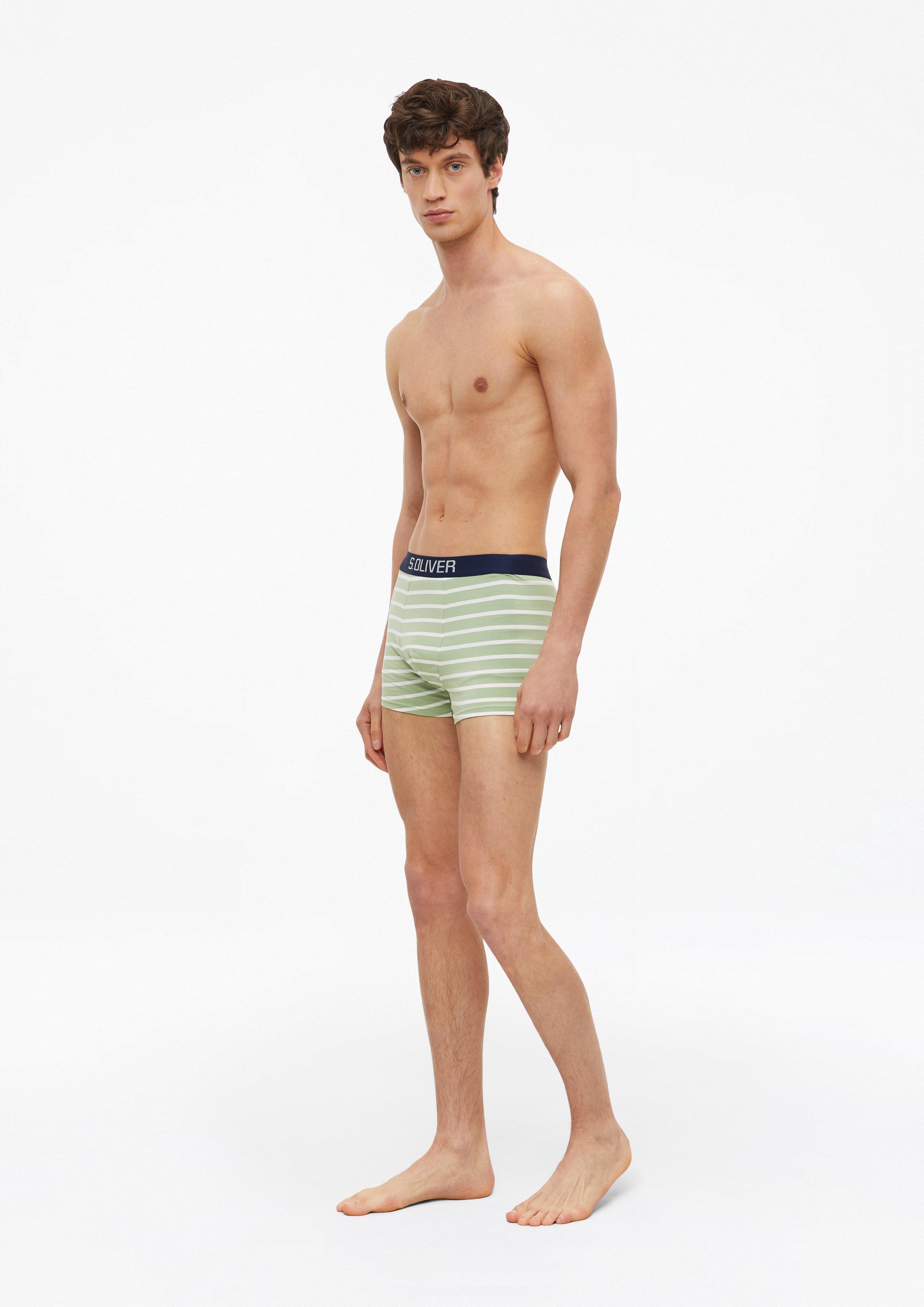 Heren Boxershorts in olijfgroen van s.Oliver