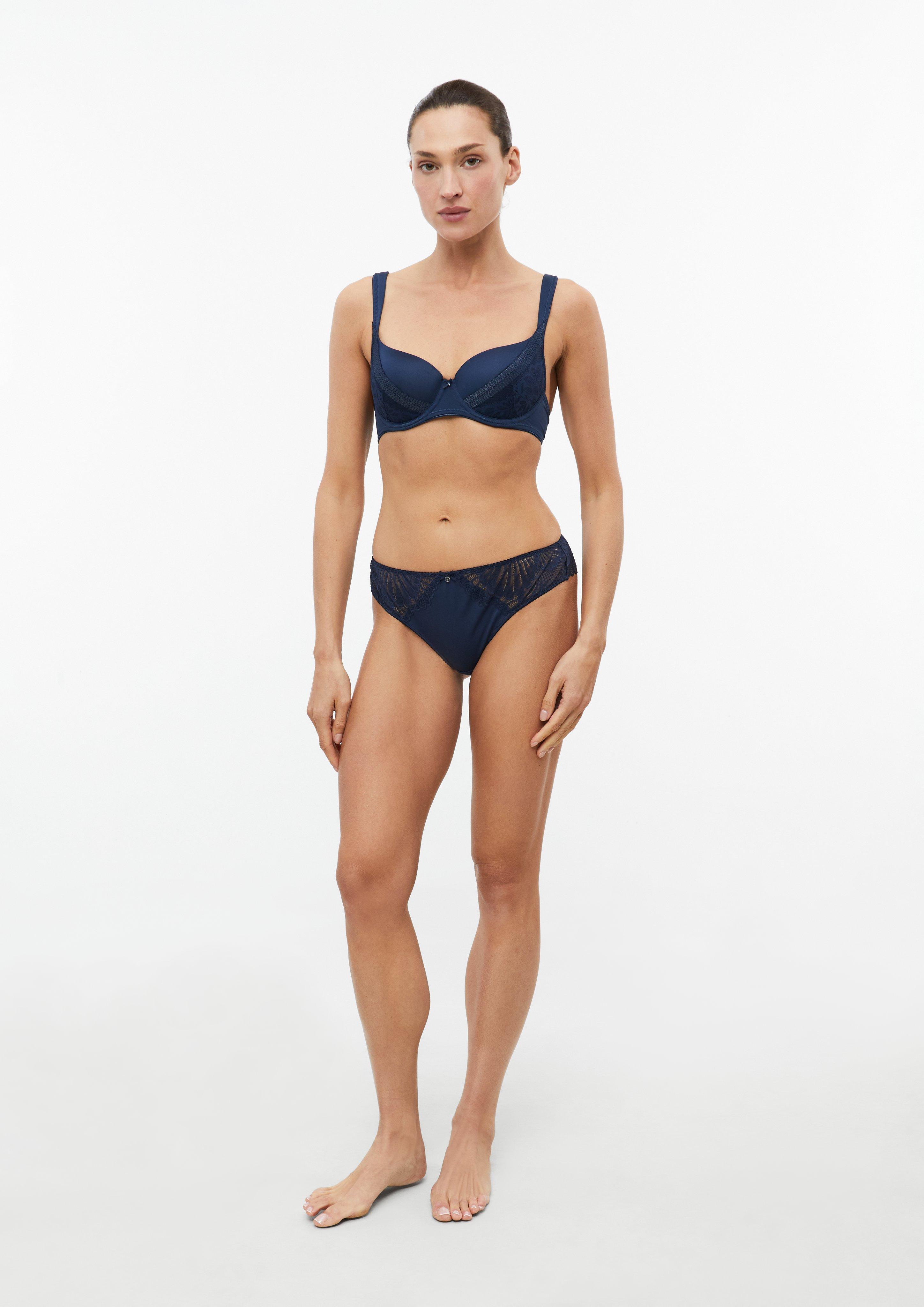 Women Cup bra with decorative bow in blue by s.Oliver