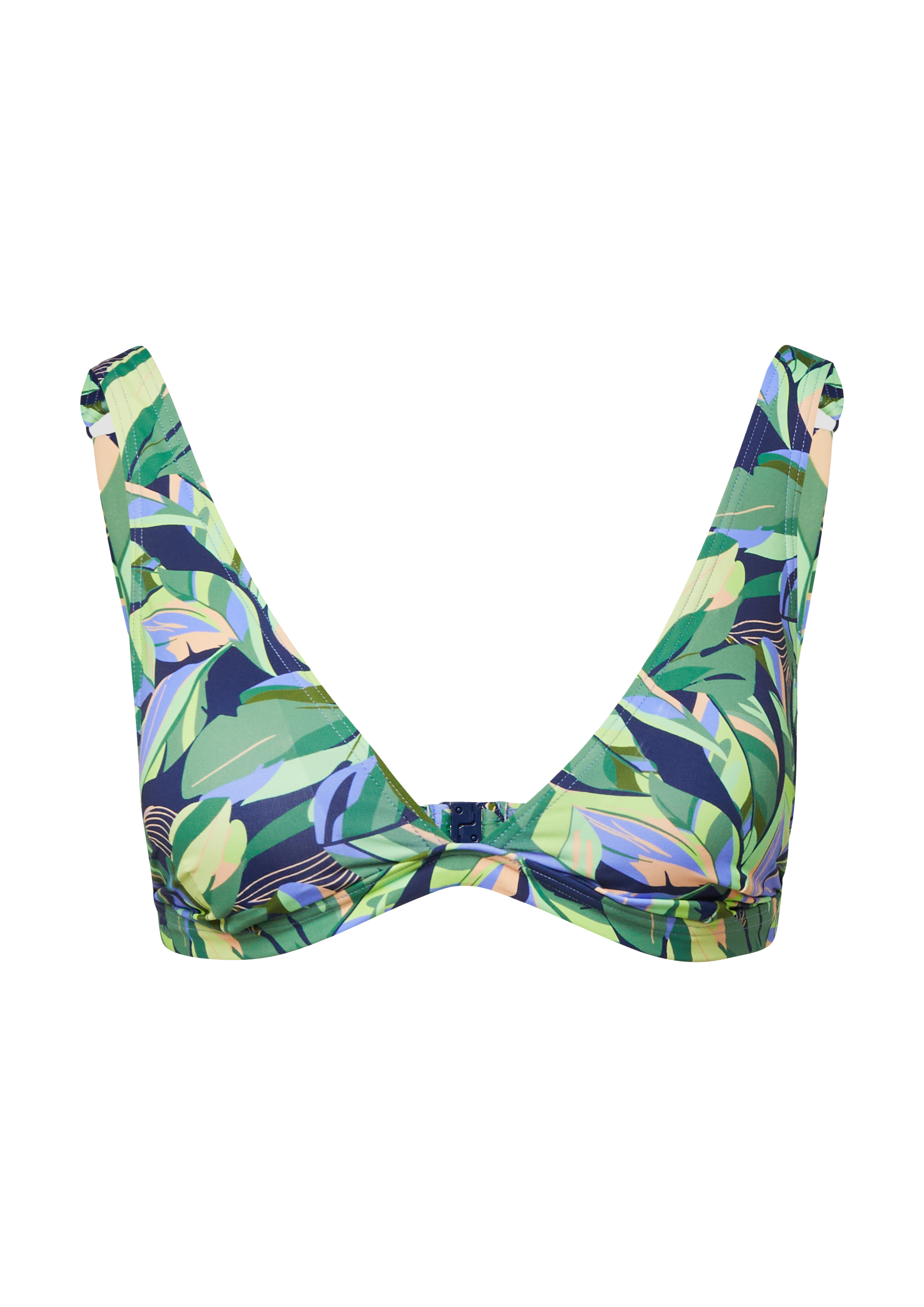 Gemustertes Triangel-Bikini-Top