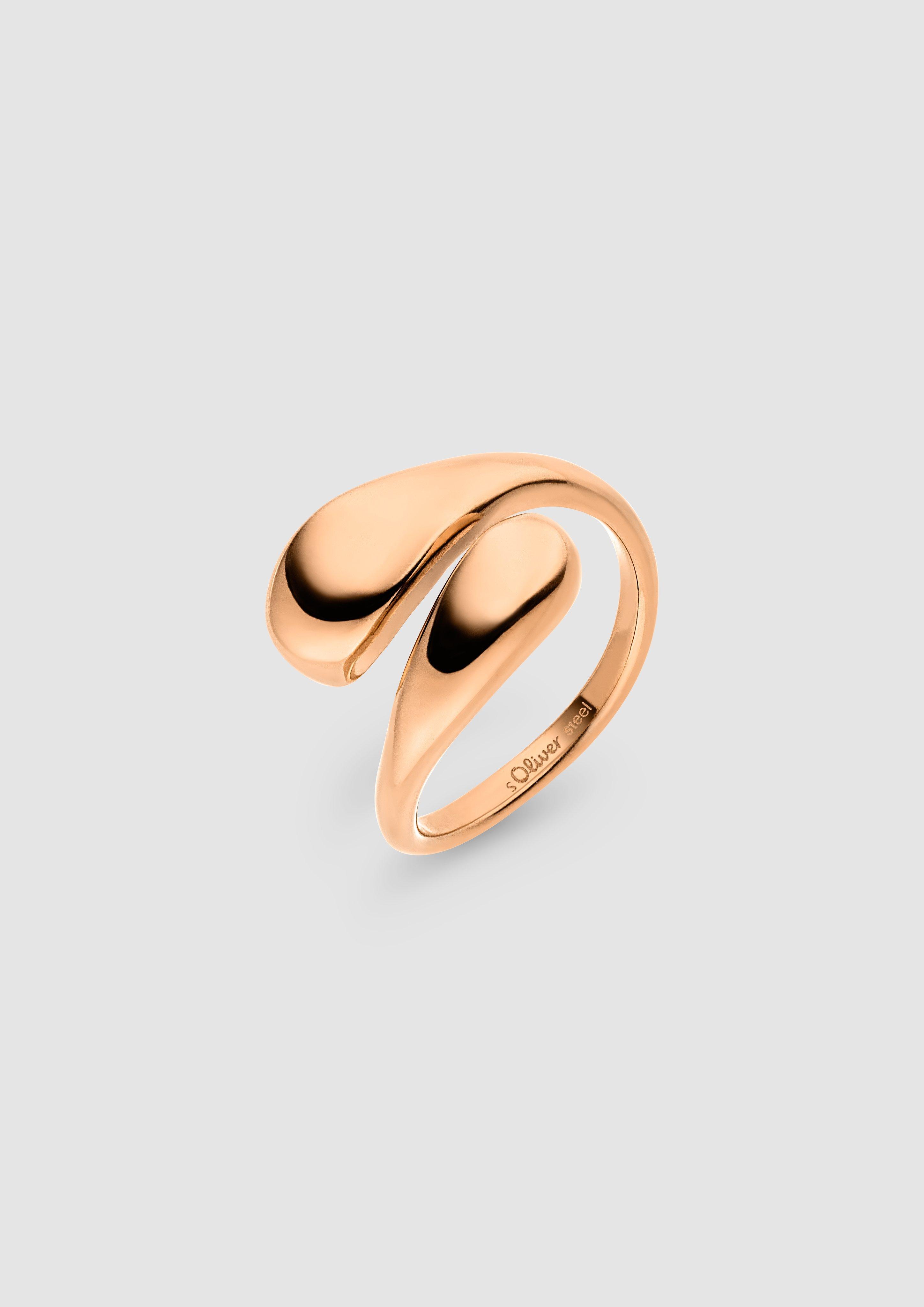 Damen Ring in organischem Design in rosé von s.Oliver