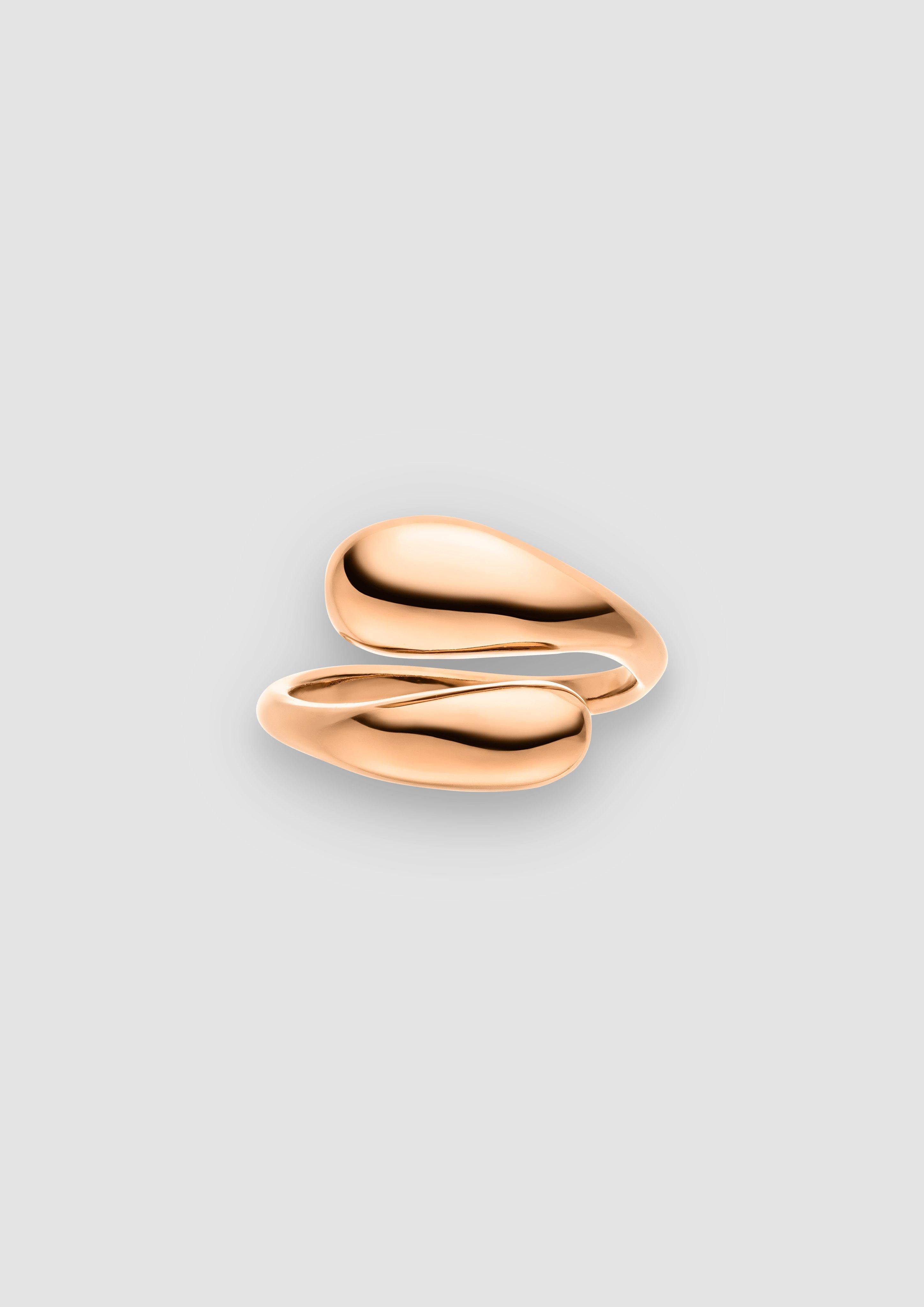 Ring in organischem Design in Farbe roségold von s.Oliver