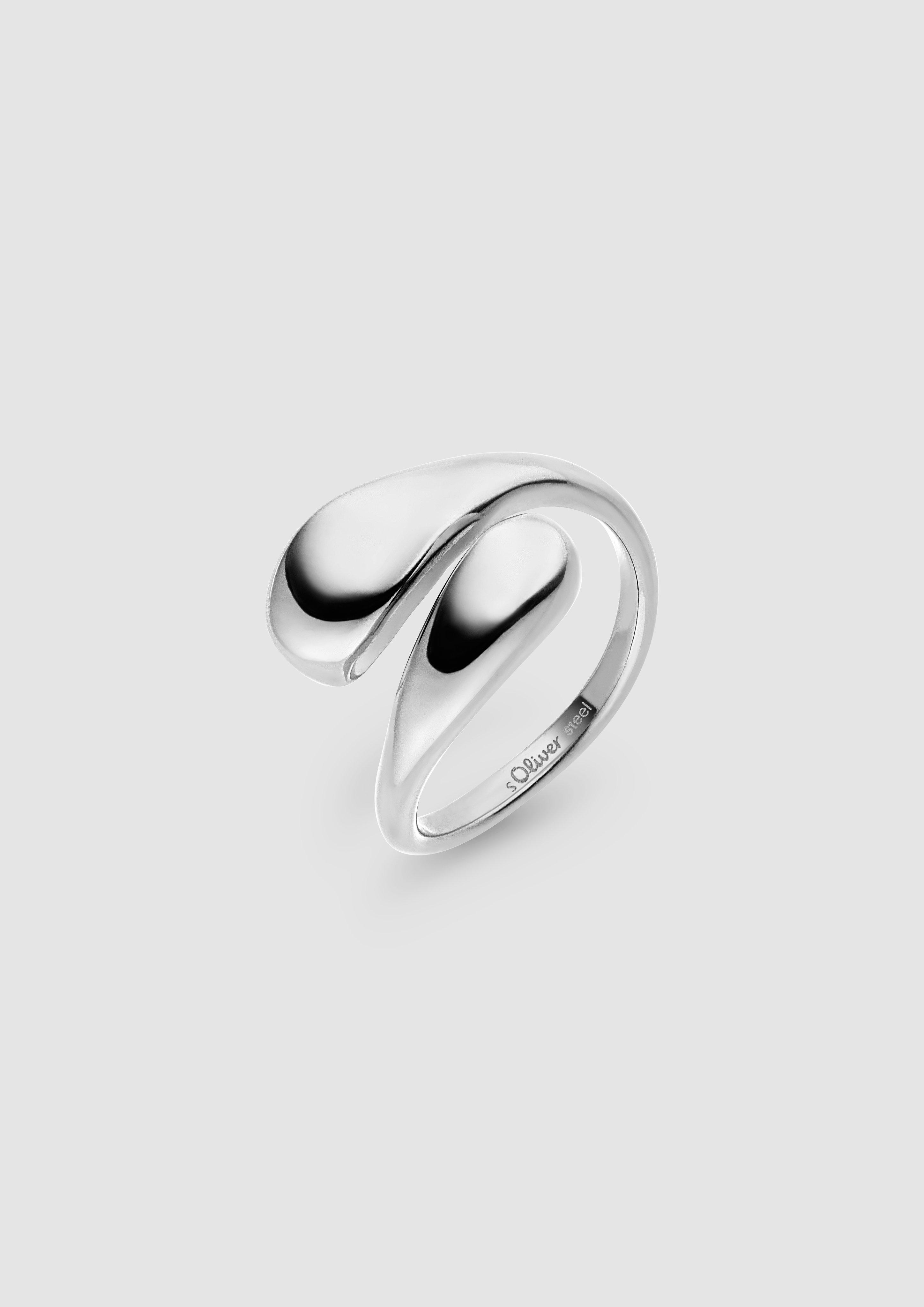 Damen Silberner Ring aus poliertem Edelstahl in silber von s.Oliver