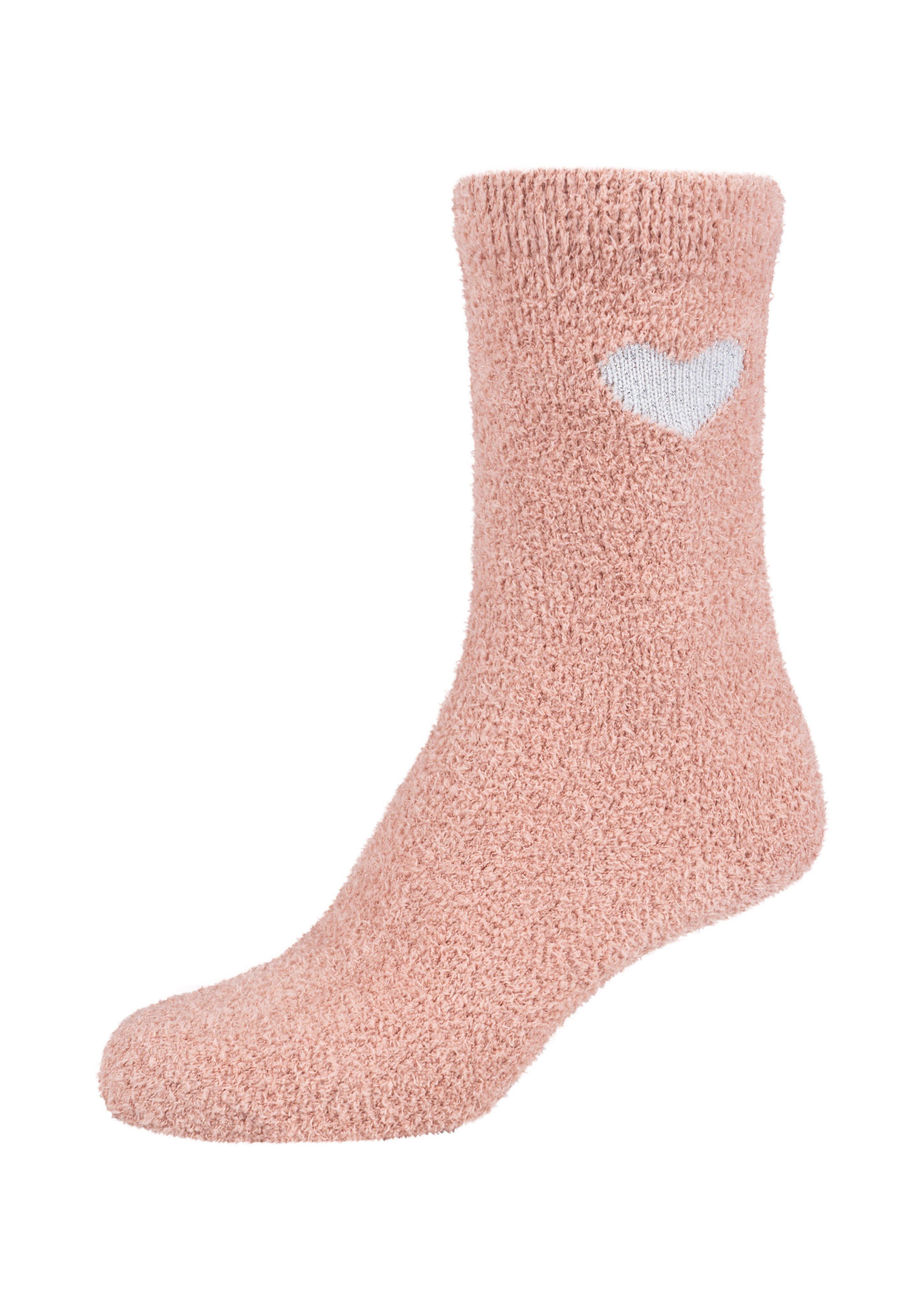 Damen Flauschige Socken mit Geschenkbox in pink von s.Oliver