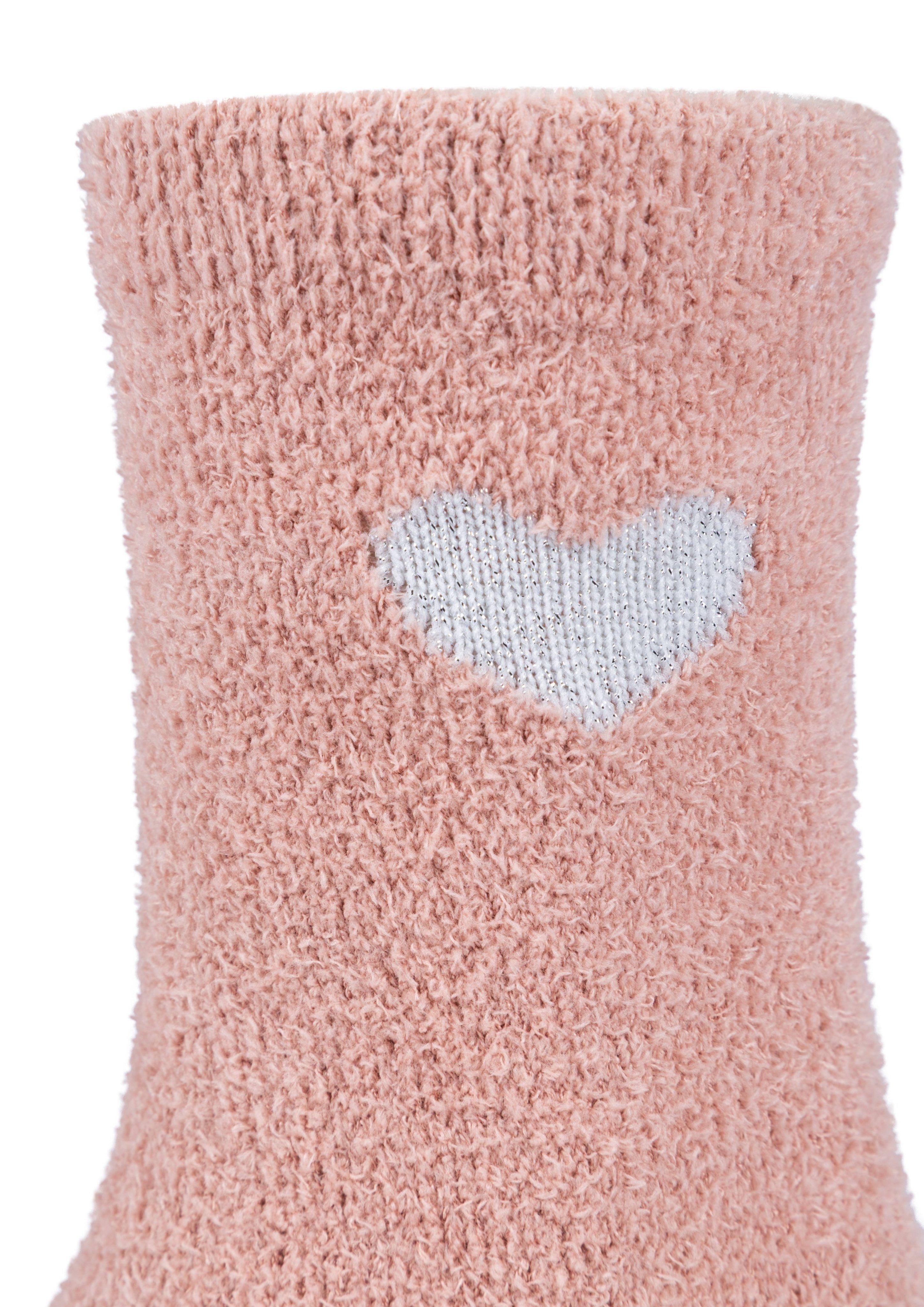 Damen Flauschige Socken mit Geschenkbox in pink von s.Oliver