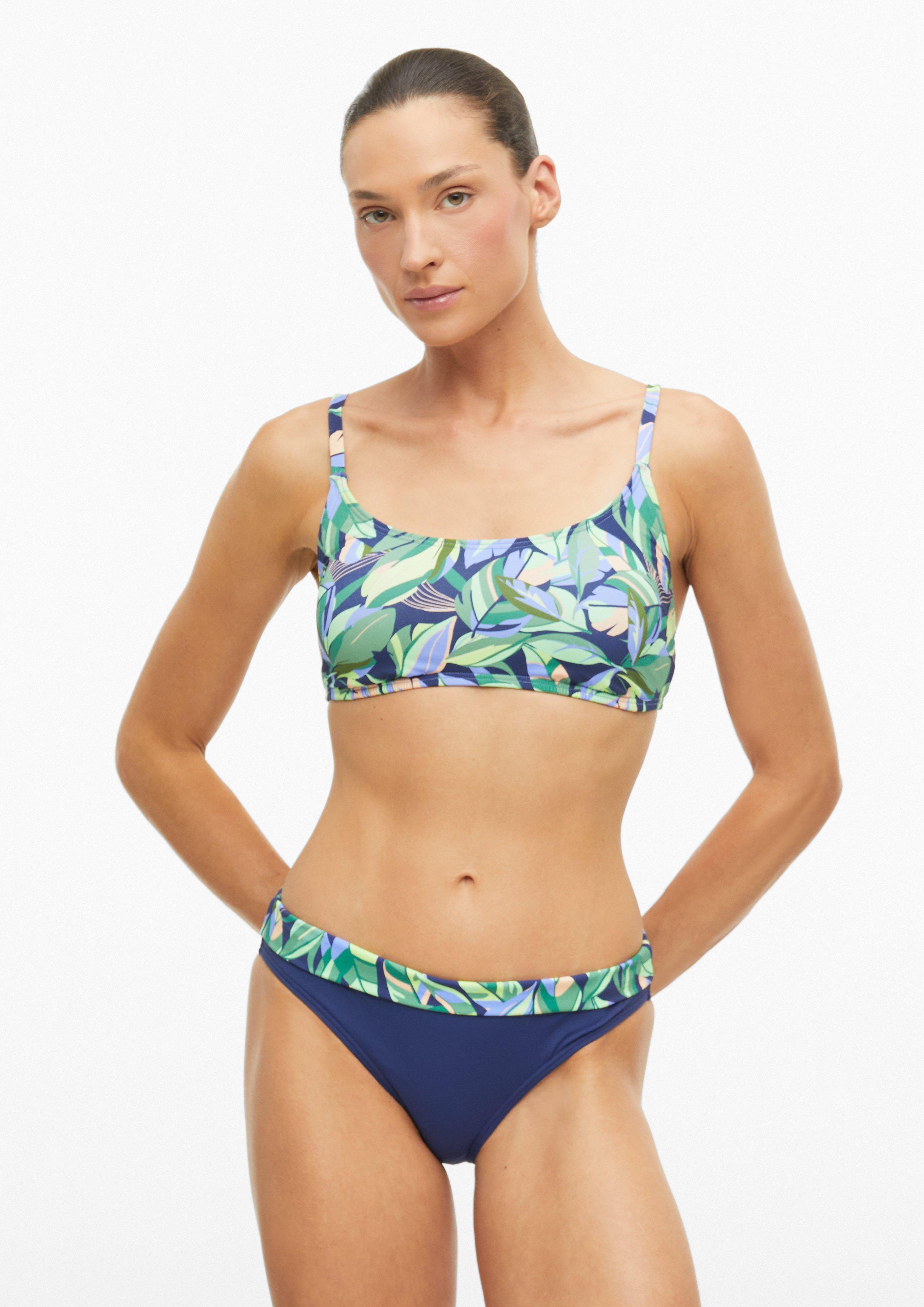 Damy Bikinihose mit Umschlagbund und floralem Print vo farbe  od s.Oliver