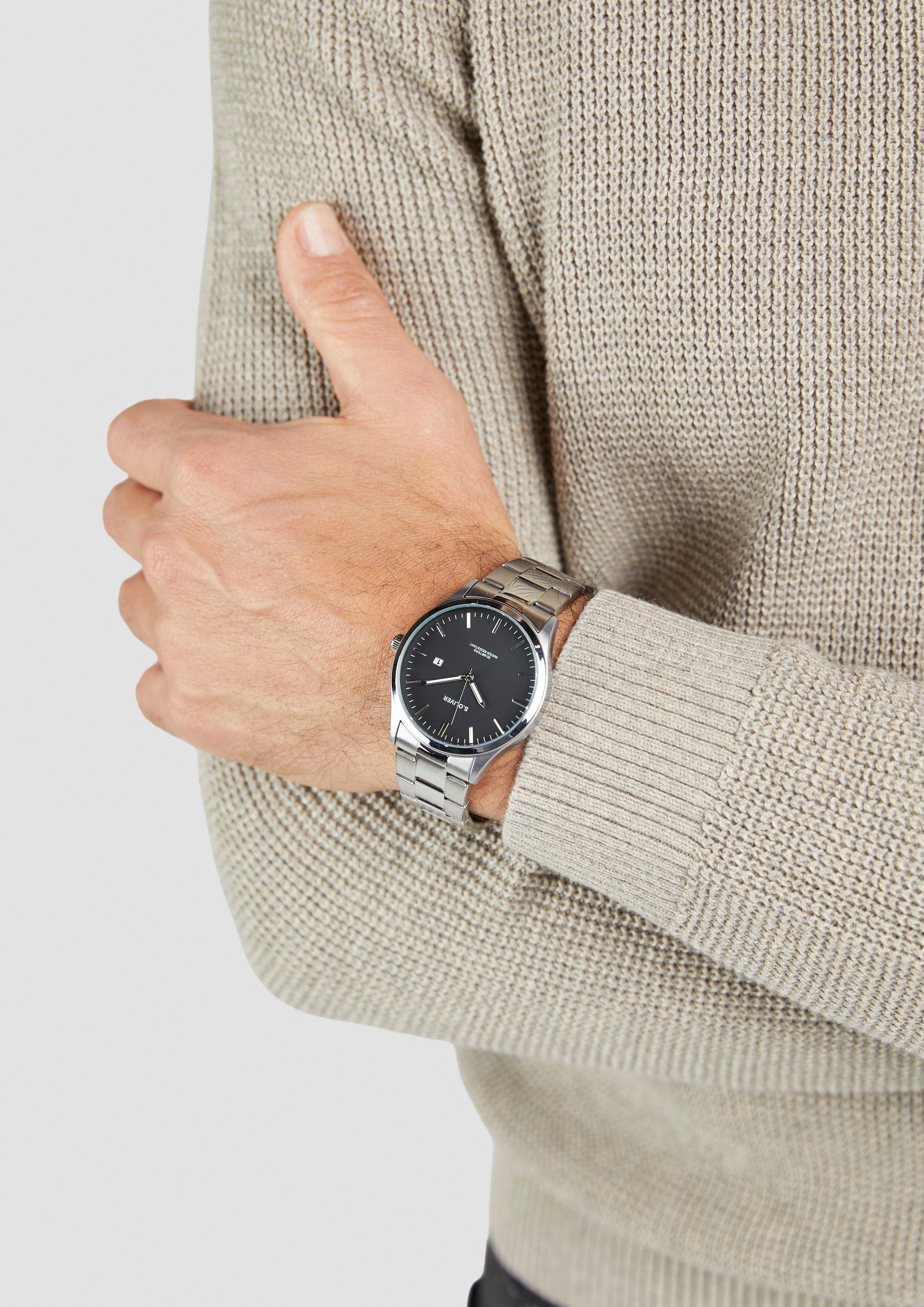 Herren Uhr in schwarz von s.Oliver