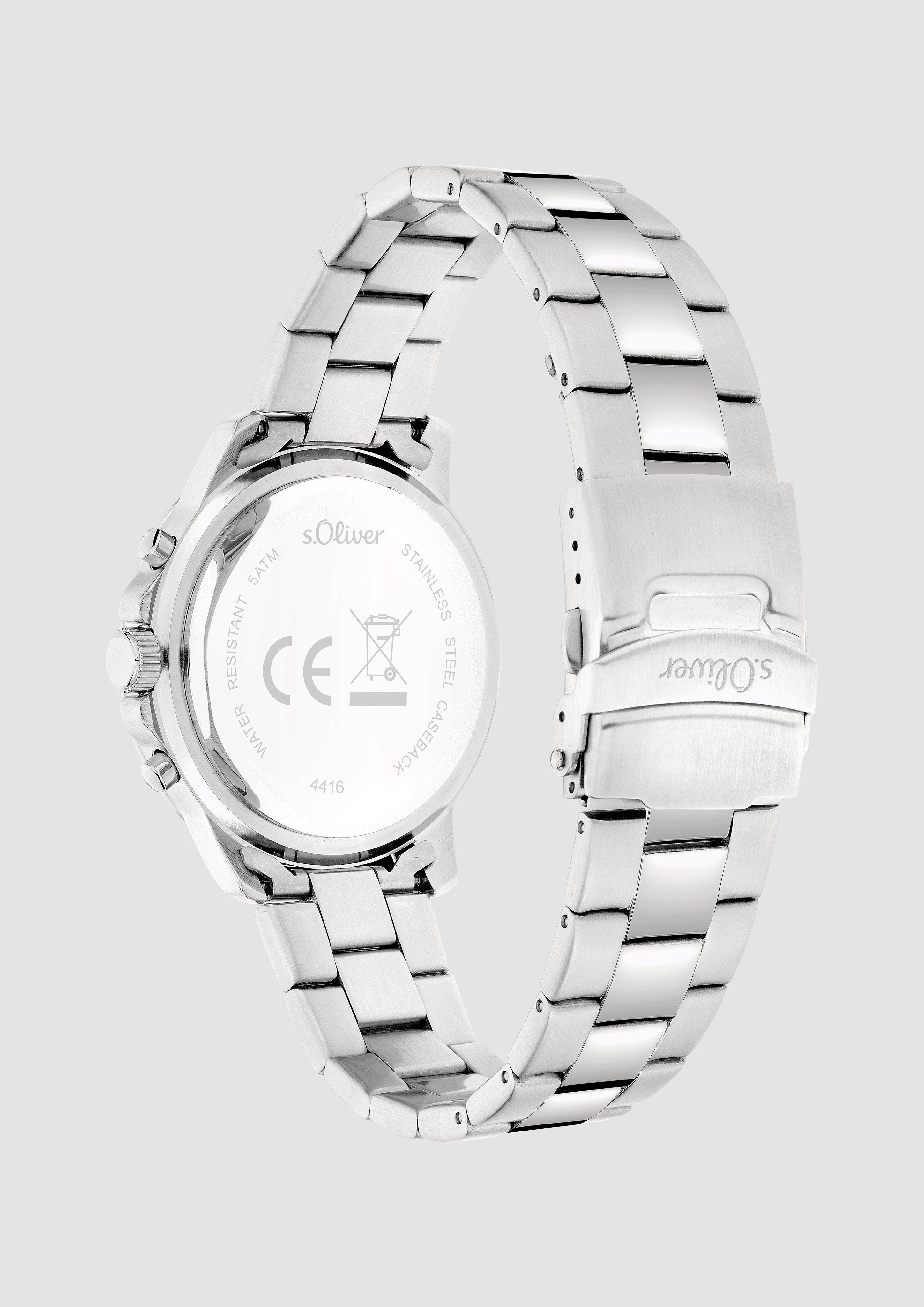 Herren Uhr in silber von s.Oliver