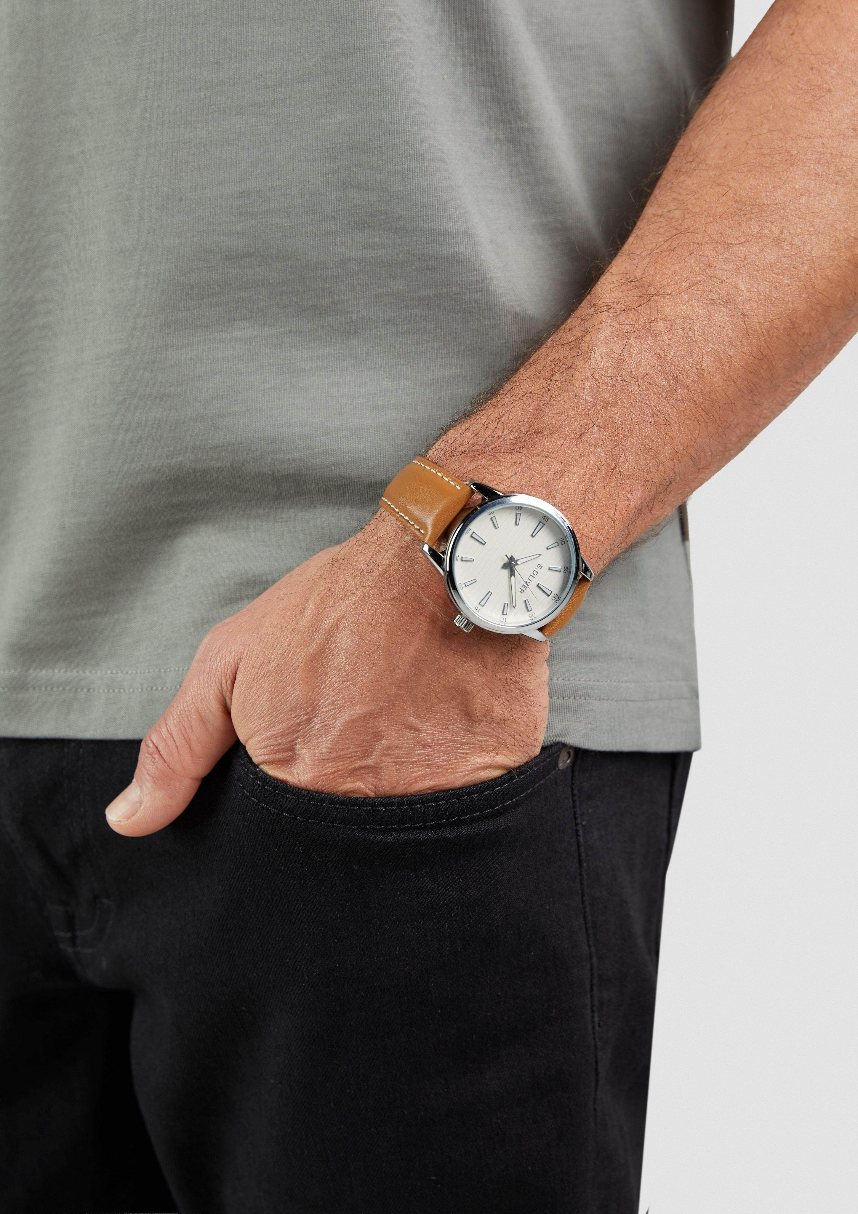 Herren Uhr in braun von s.Oliver