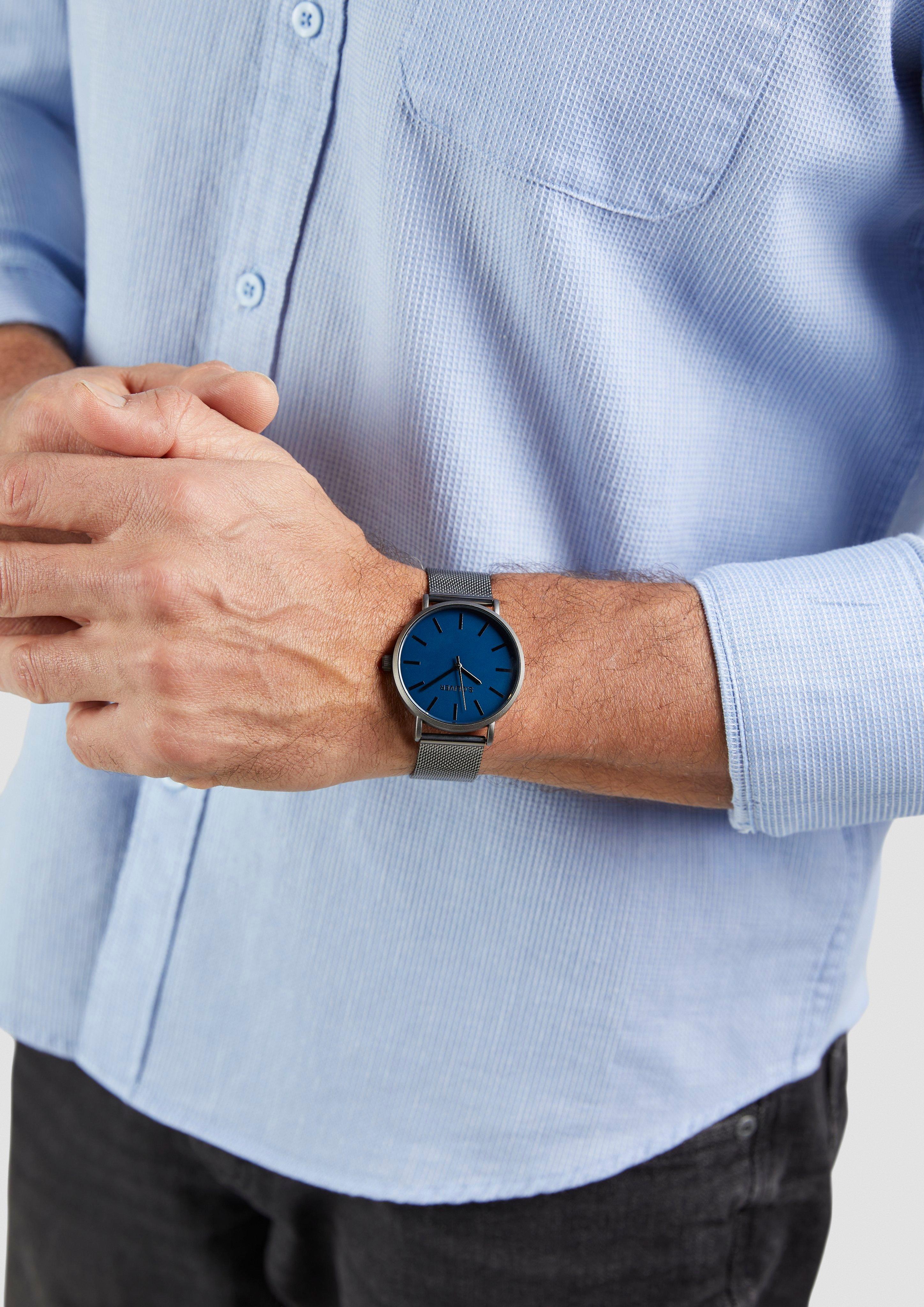Herren Uhr in blau von s.Oliver