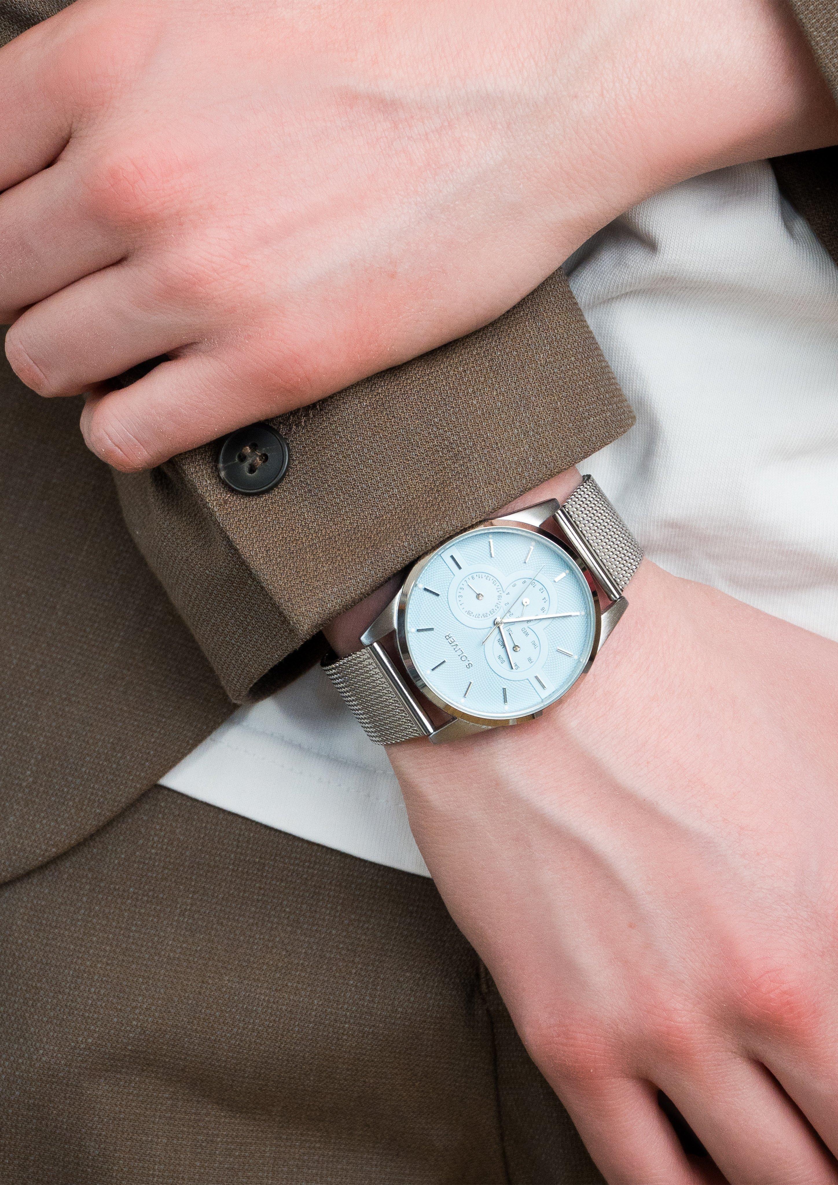 Herren Uhr in blau von s.Oliver