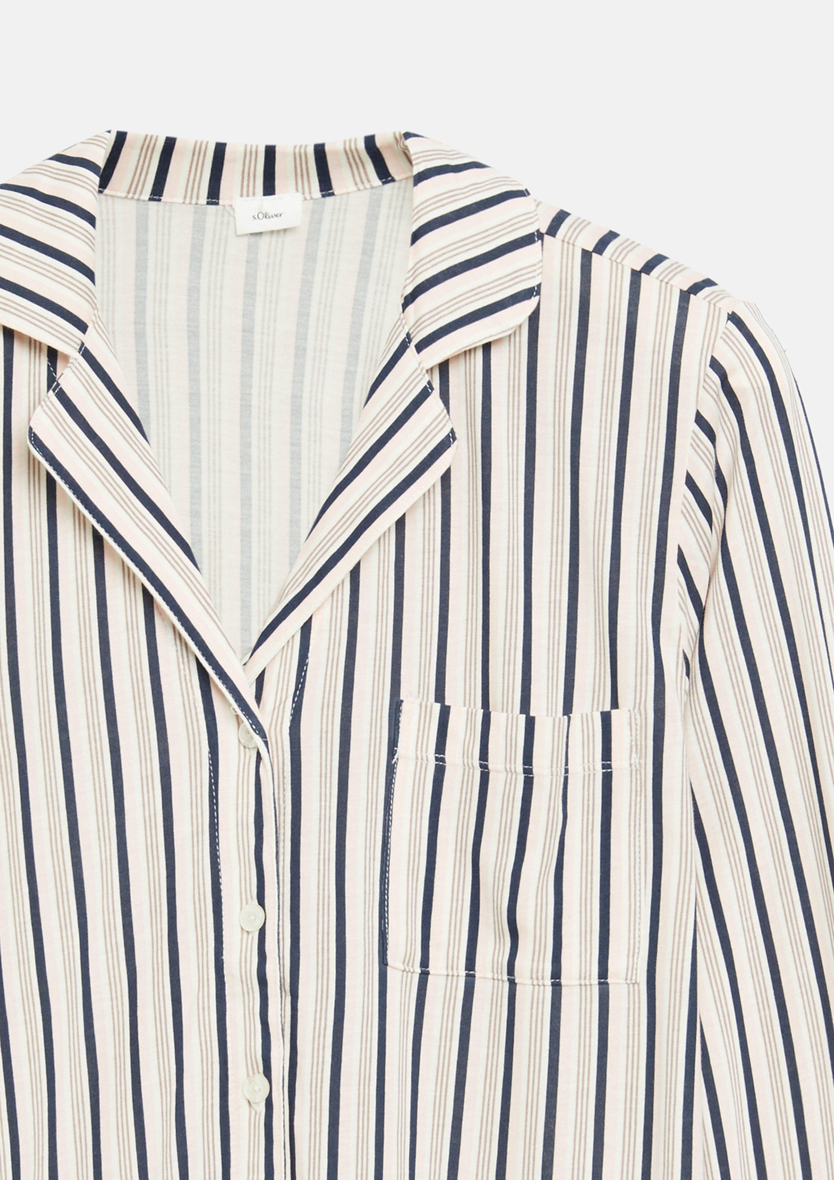 Women Pajama top with all-over print in blue by s.Oliver