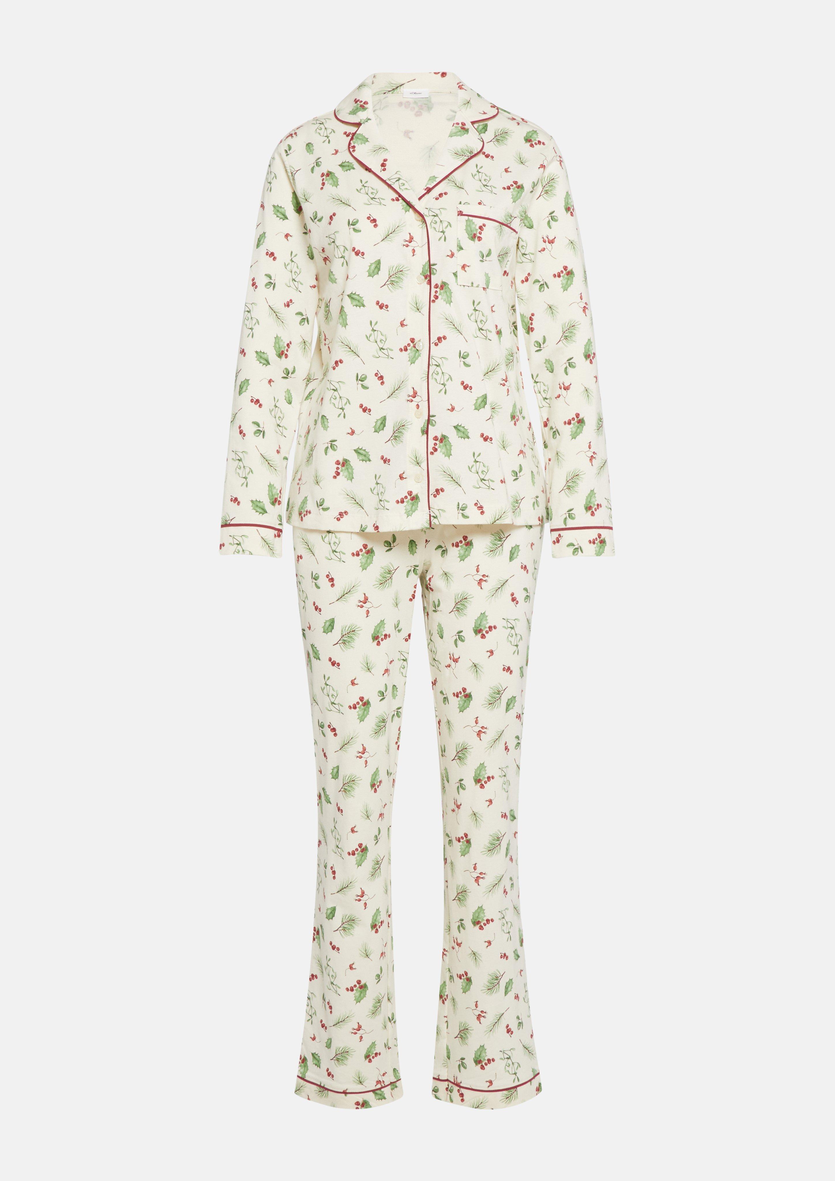 Damen Pyjama in creme von s.Oliver