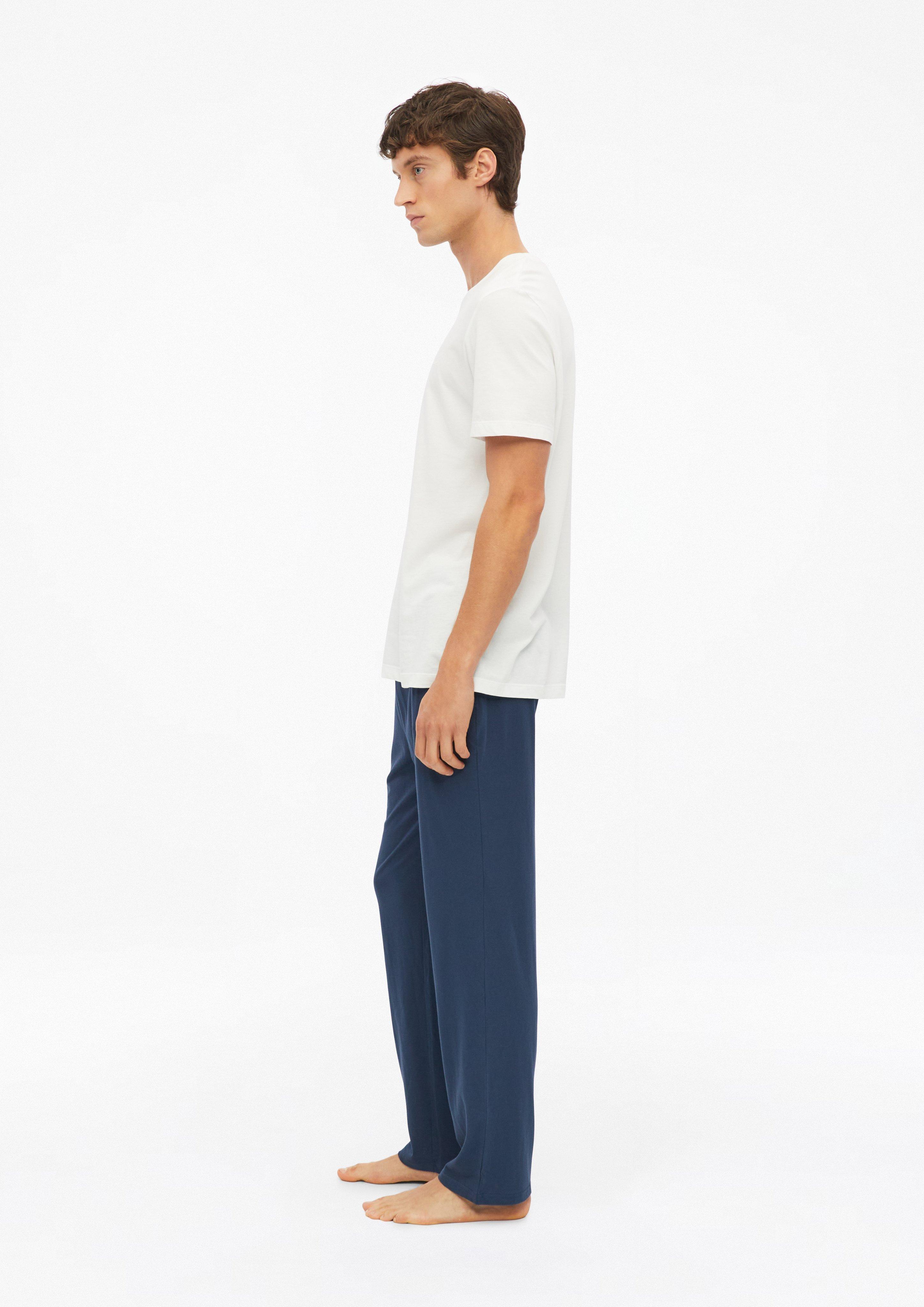 Heren Effen pyjamabroek in blauw van s.Oliver