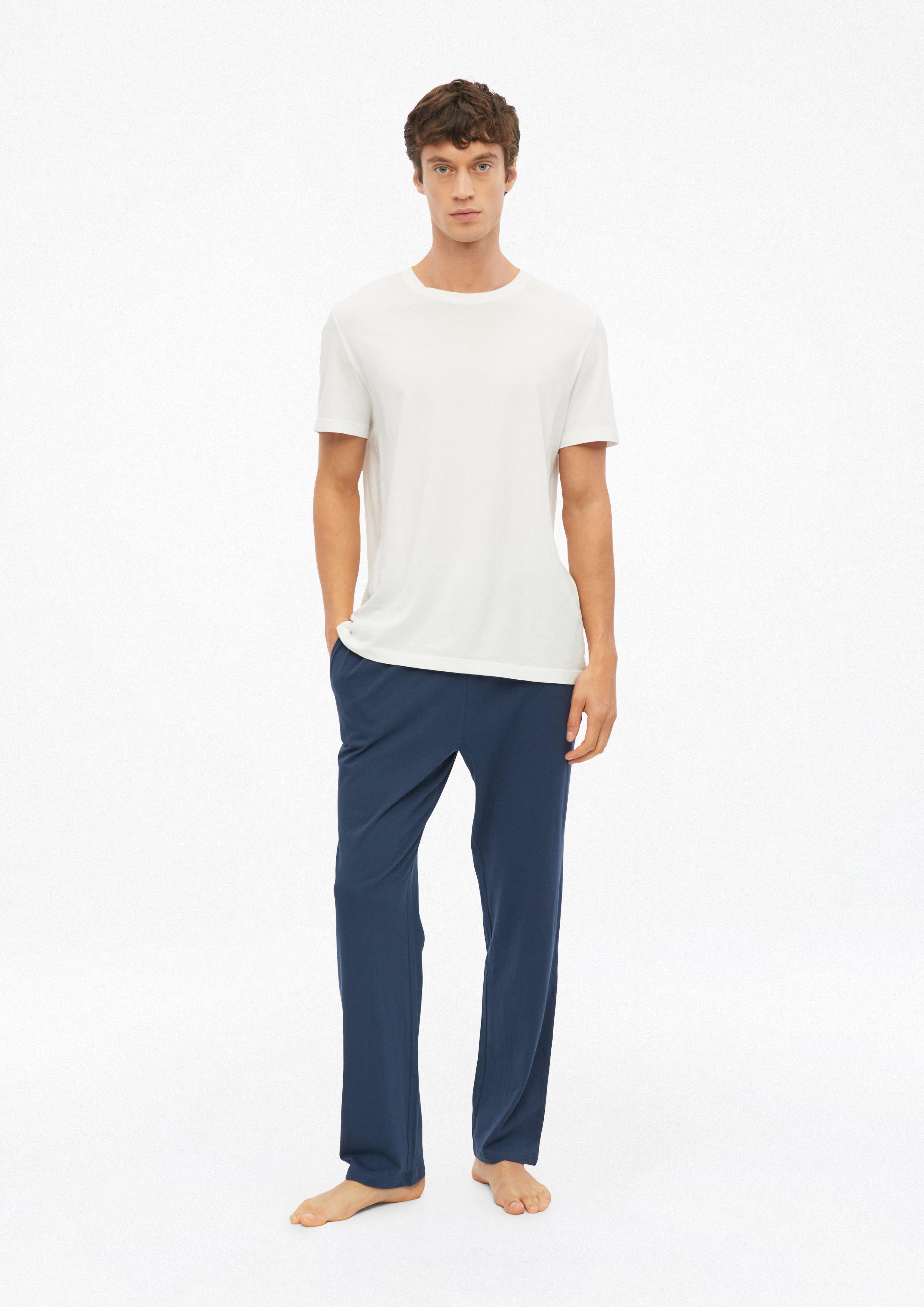 Heren Effen pyjamabroek in blauw van s.Oliver