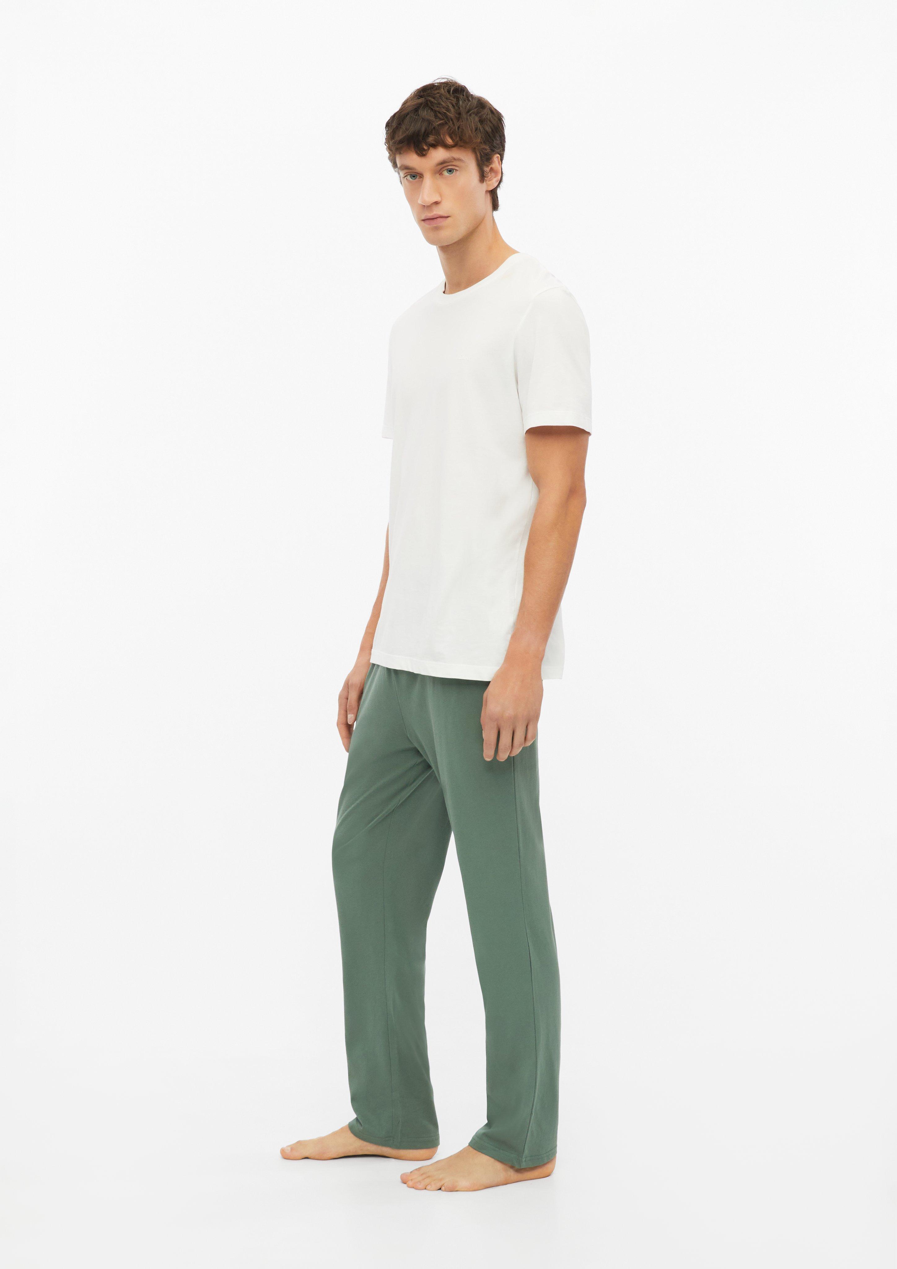 Men Solid-Color Pajama Pants in green by s.Oliver