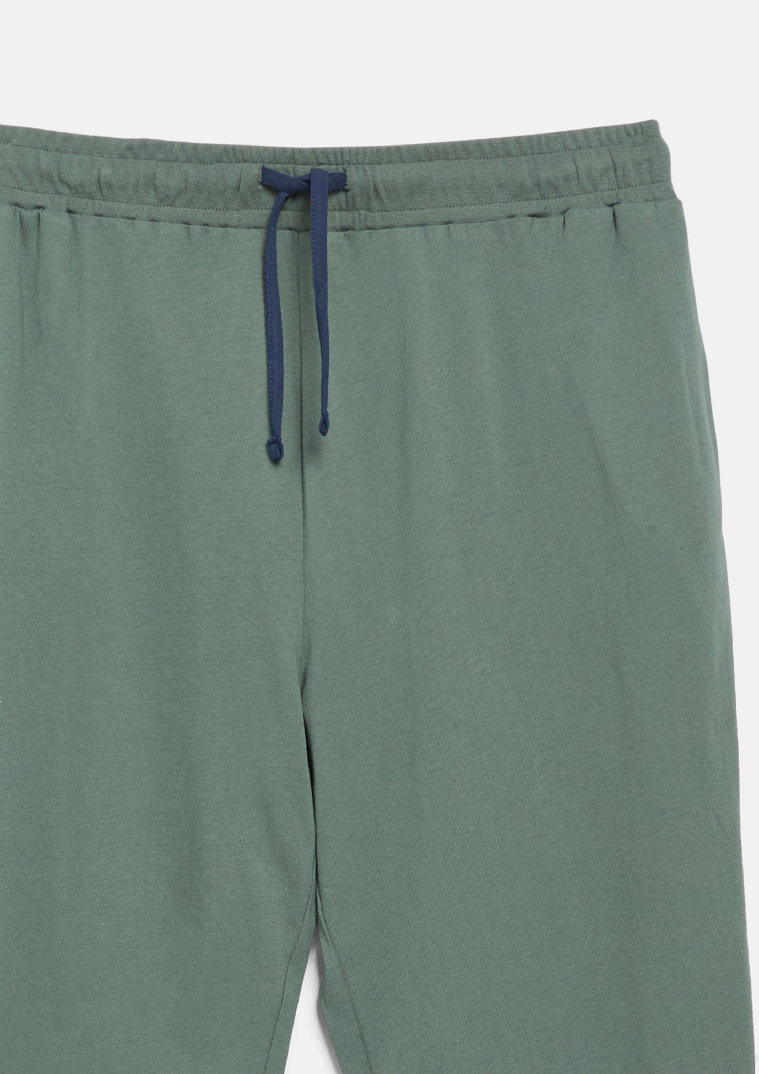 Men Solid-Color Pajama Pants in green by s.Oliver