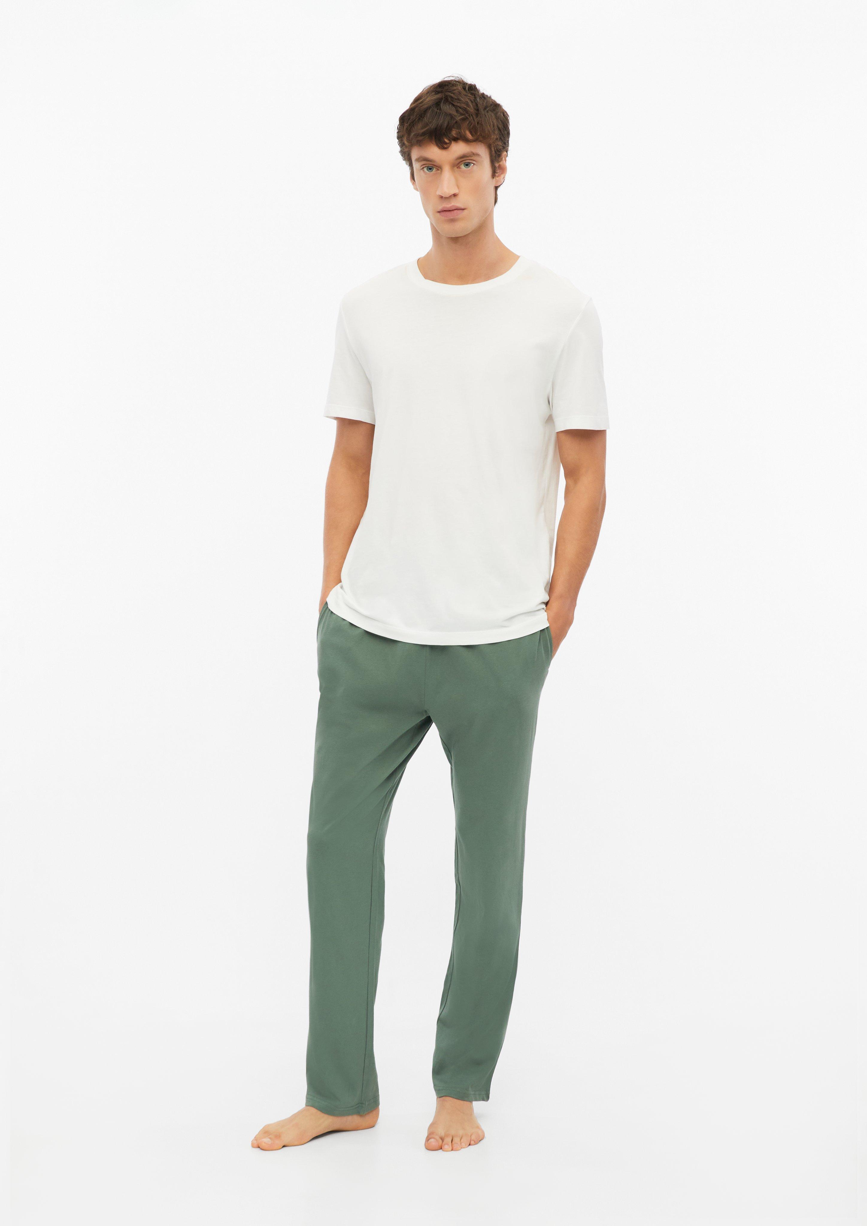 Unifarbene Pyjamahose in Farbe dunkles salbeigrün von s.Oliver