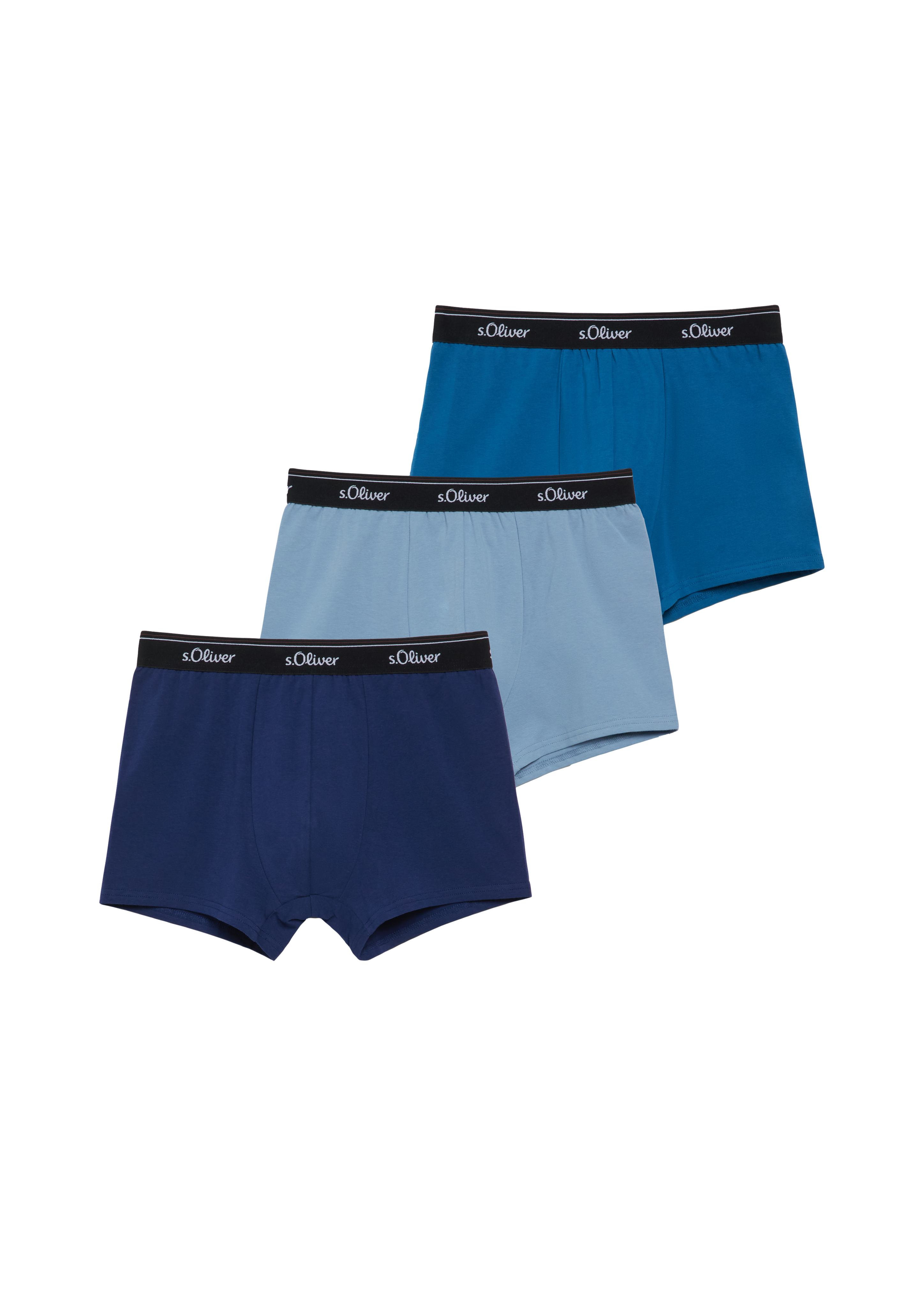 Set van 3 effen boxershorts
