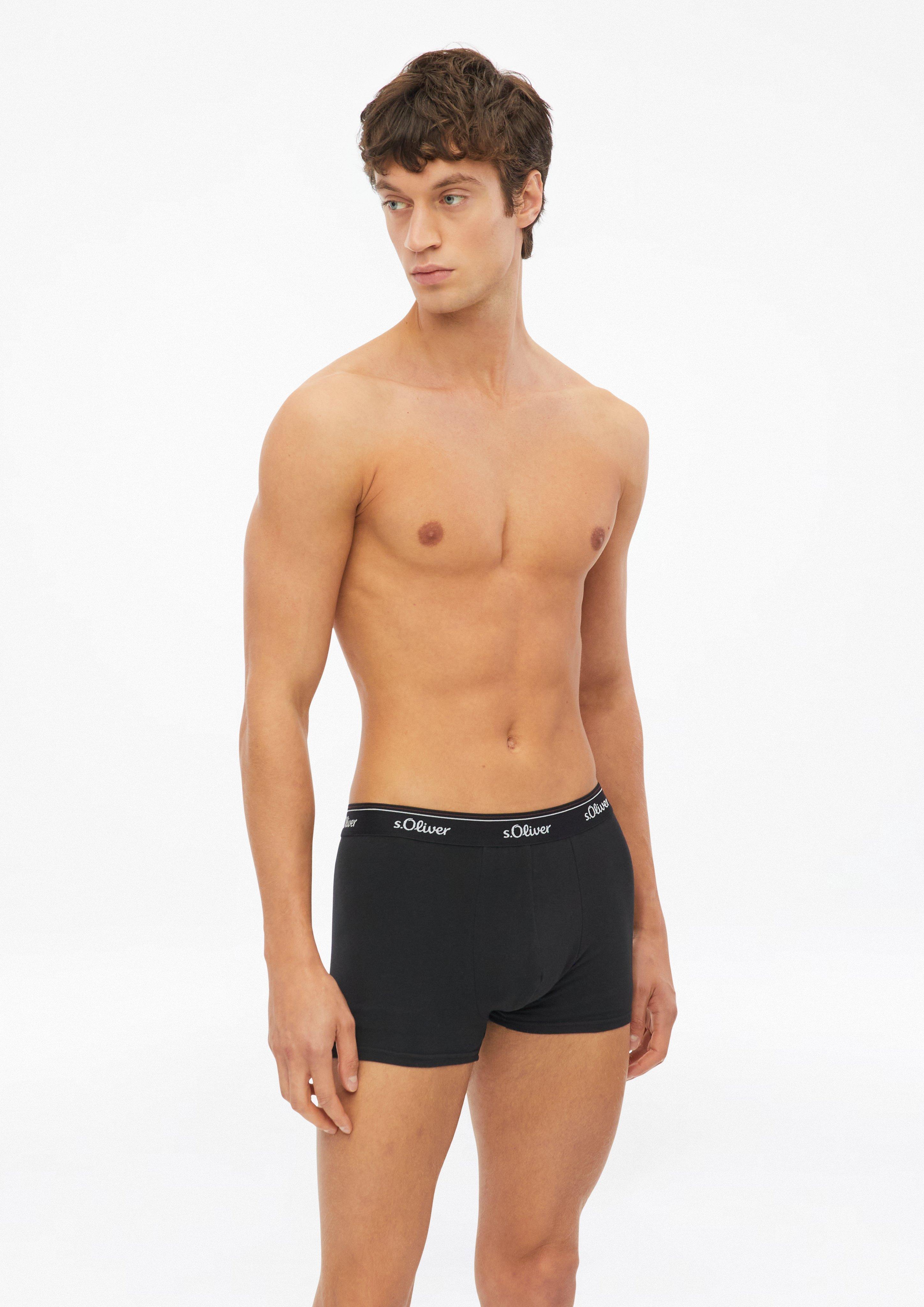 Lot de 3 boxers unis en noir de s.Oliver