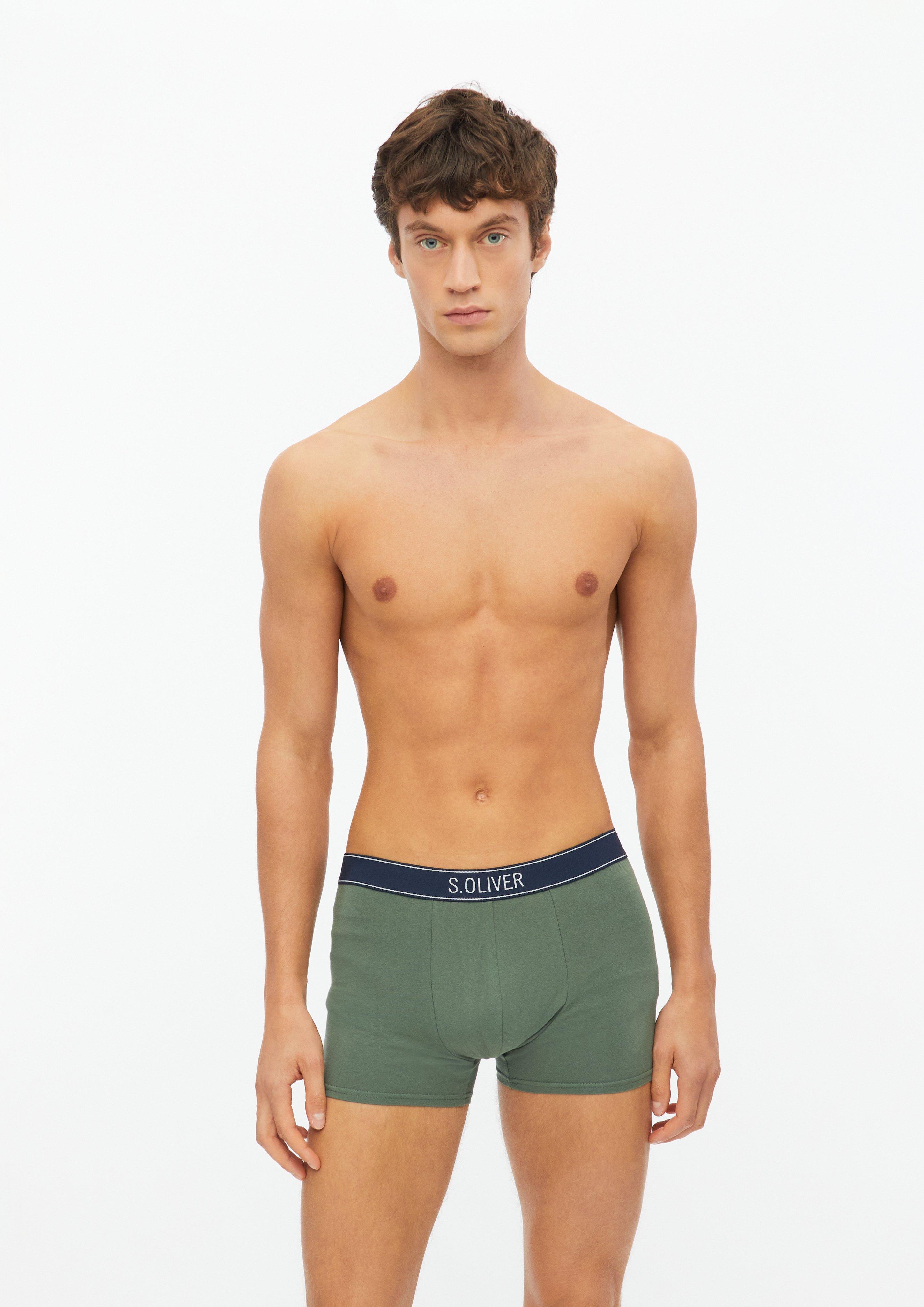Hommes Lot de 3 boxers en coton en olive de s.Oliver
