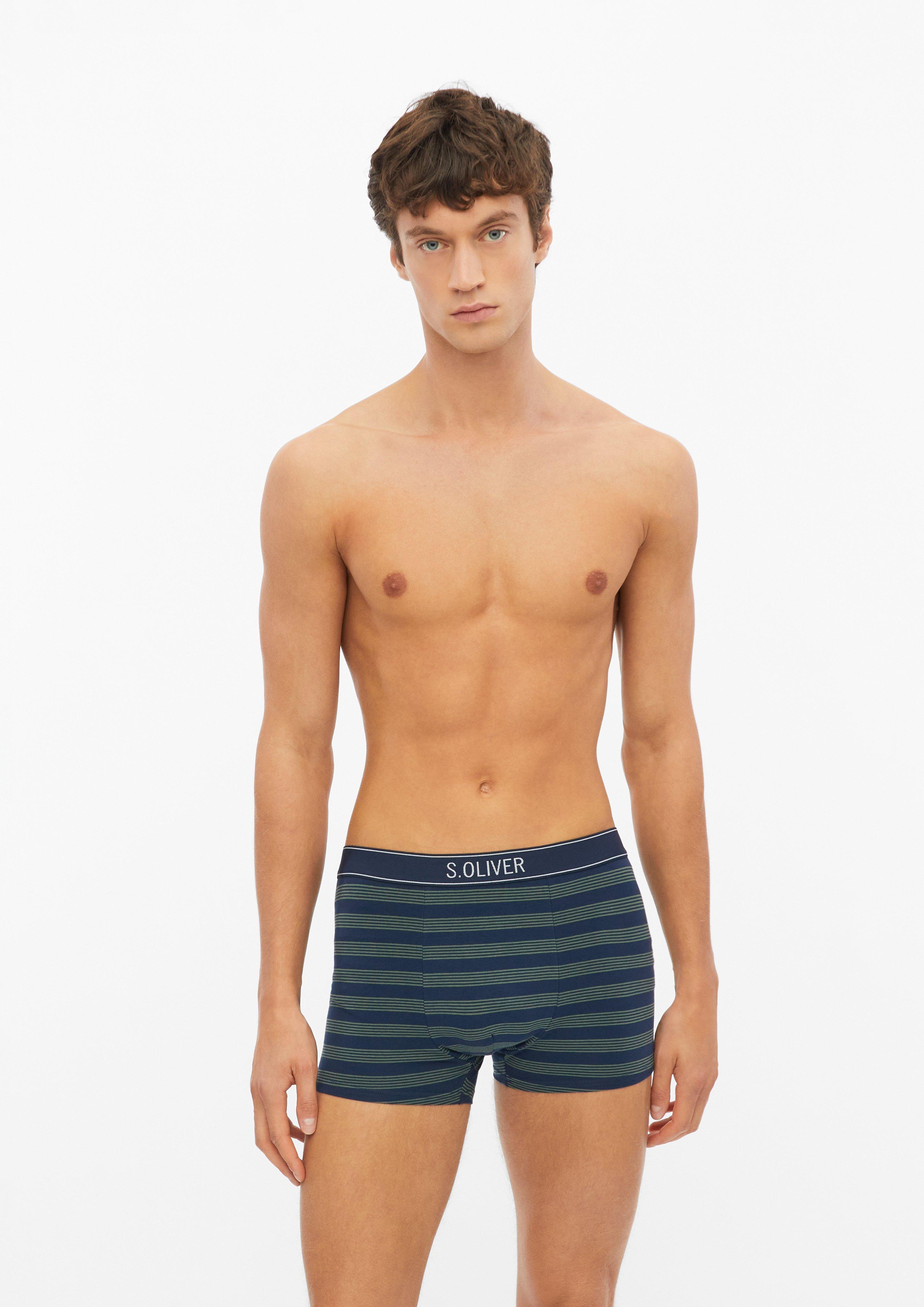 Hommes Lot de 3 boxers en coton en olive de s.Oliver