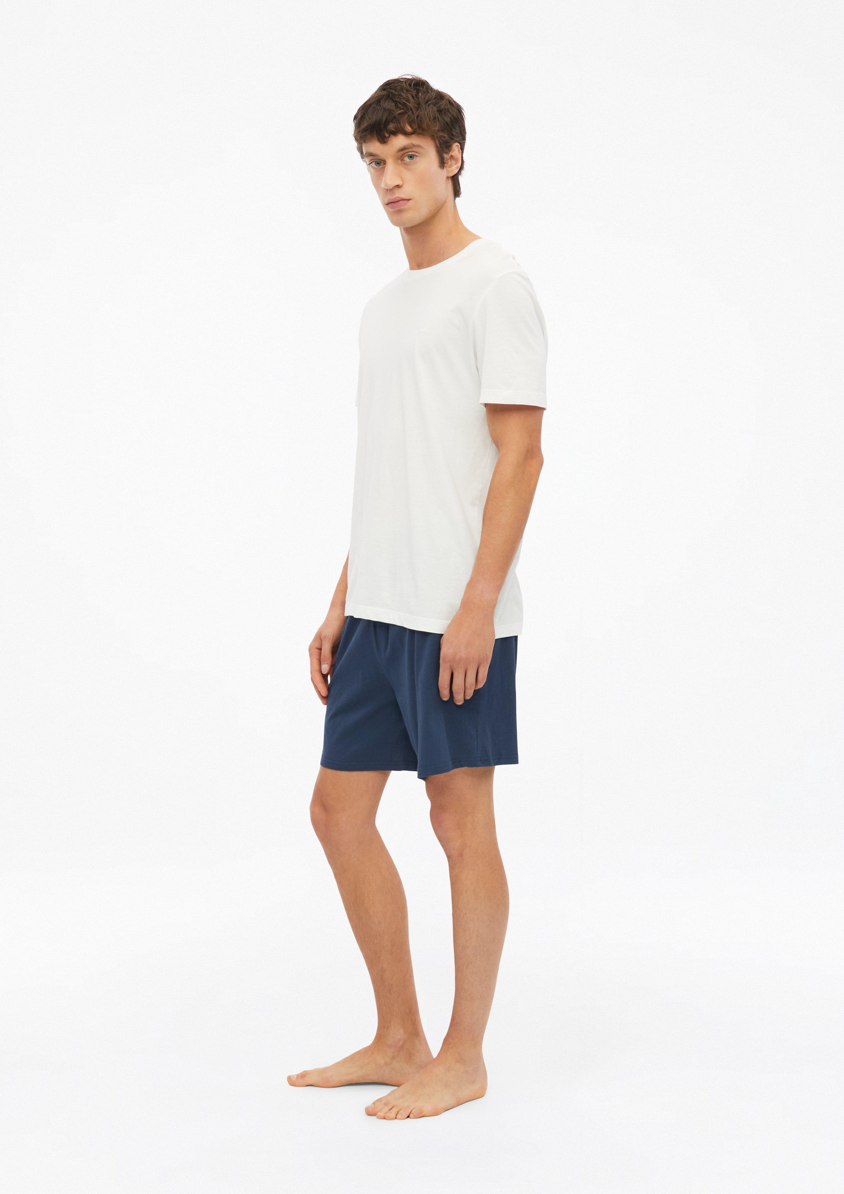 Men Sleep shorts with an elastic waistband in blue by s.Oliver
