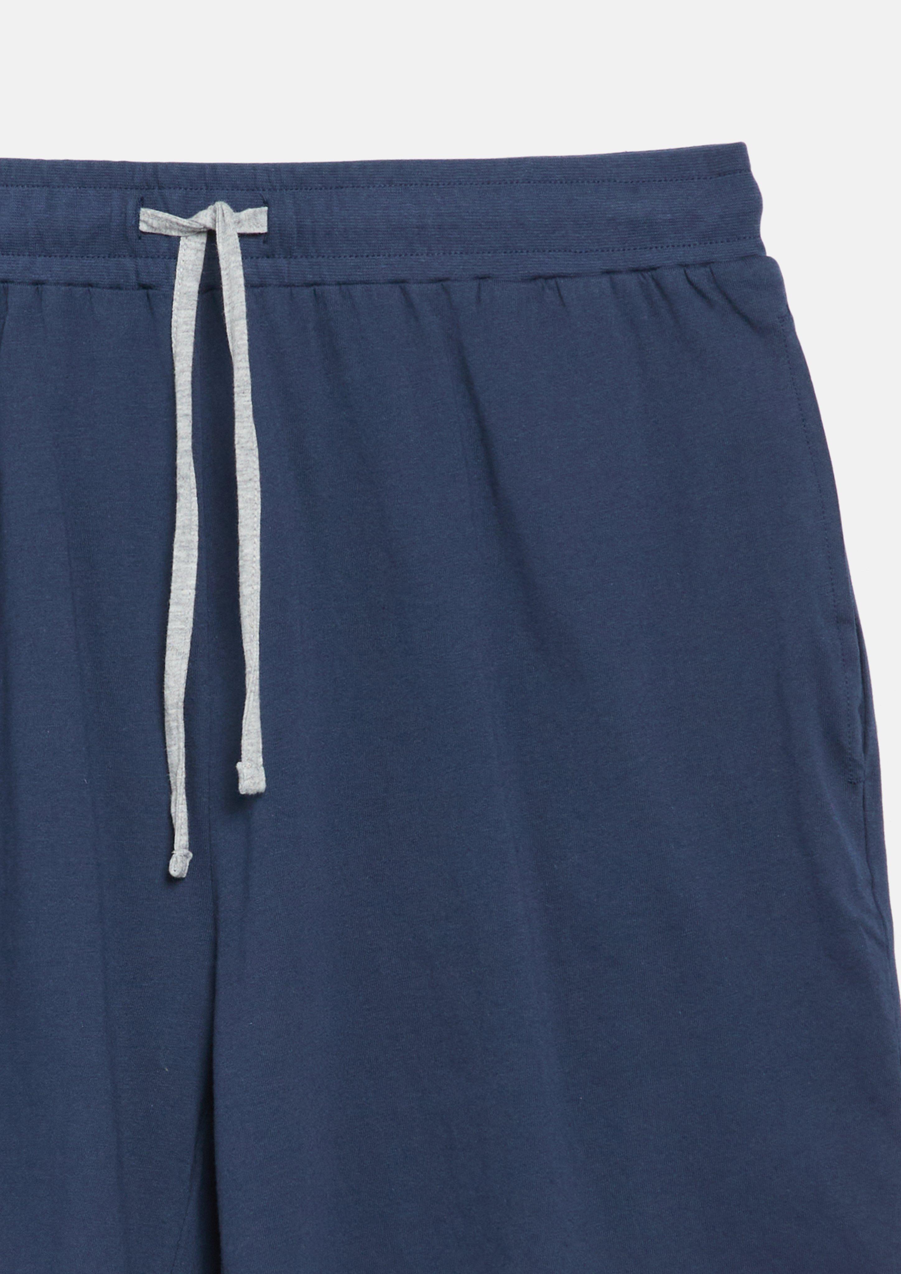 Men Sleep shorts with an elastic waistband in blue by s.Oliver