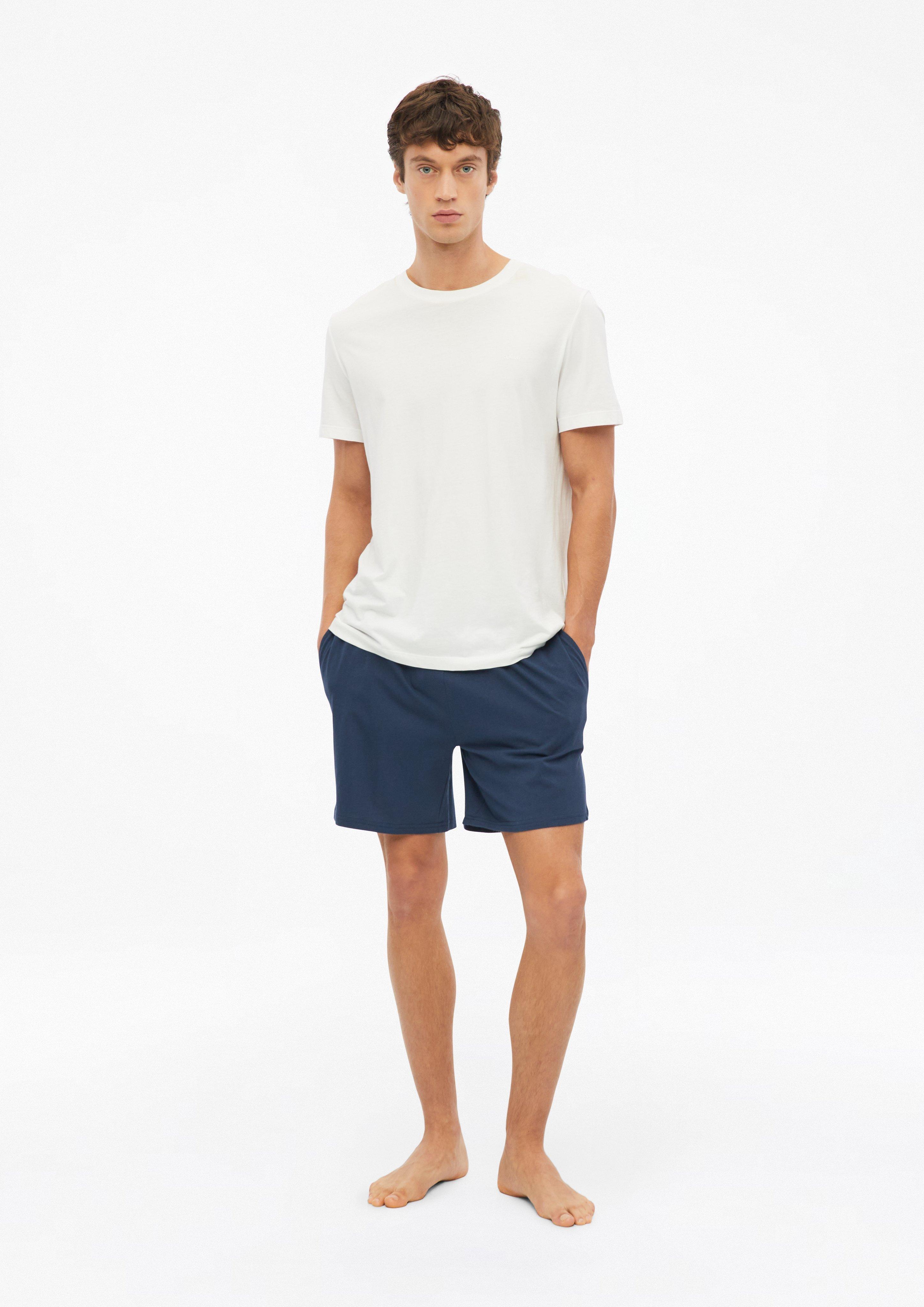Men Sleep shorts with an elastic waistband in blue by s.Oliver