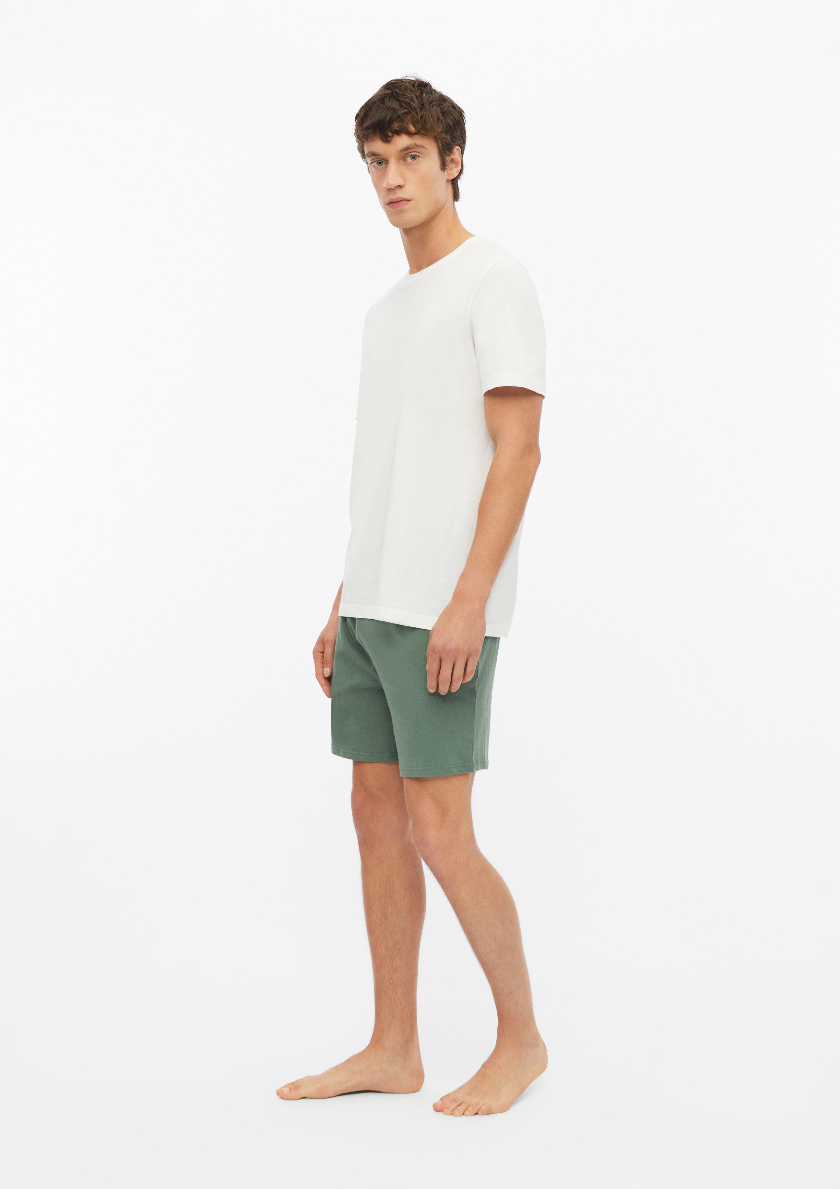 Heren Slaapshorts met elastische tailleband in groen van s.Oliver
