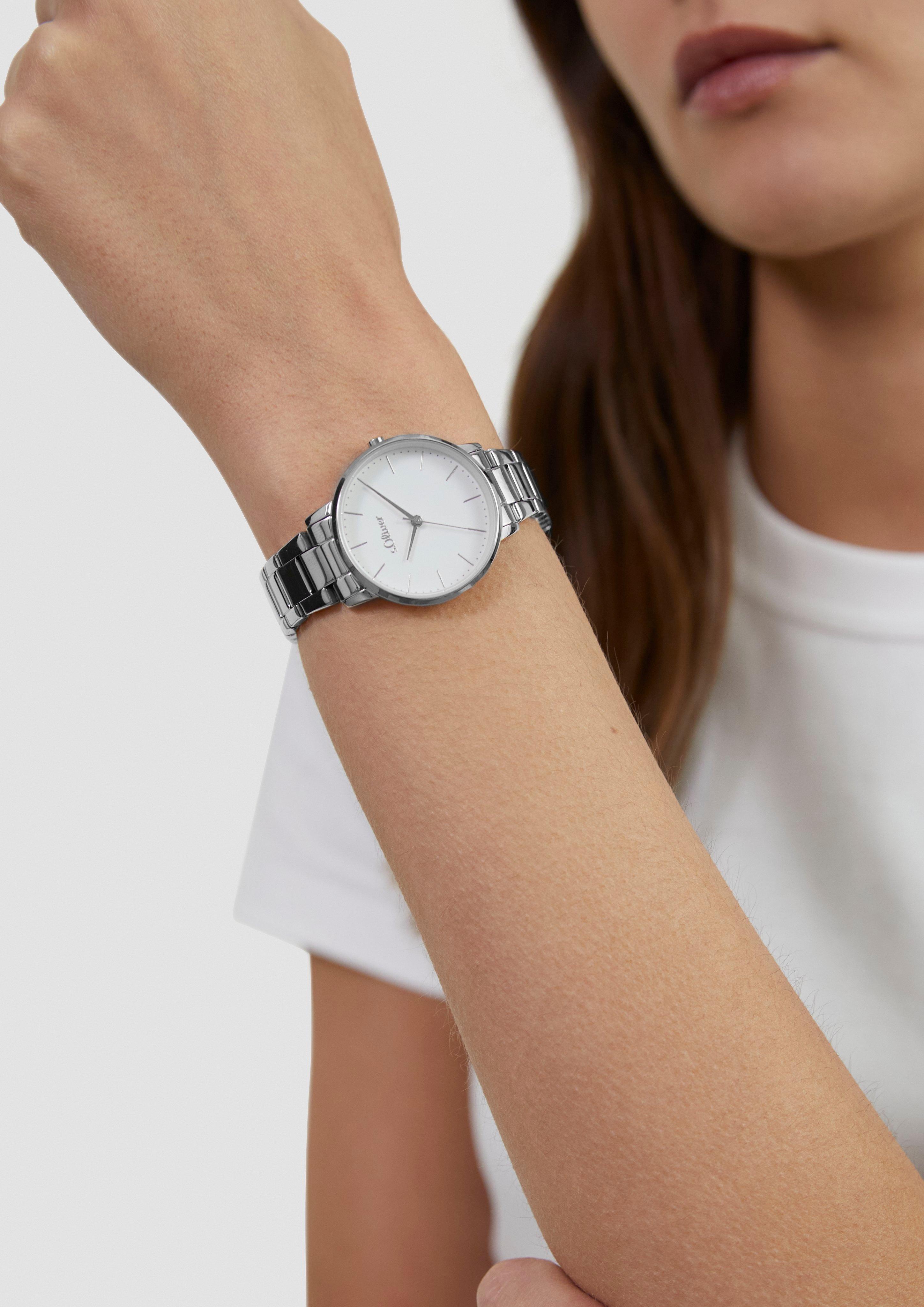 Damen Uhr in silber von s.Oliver