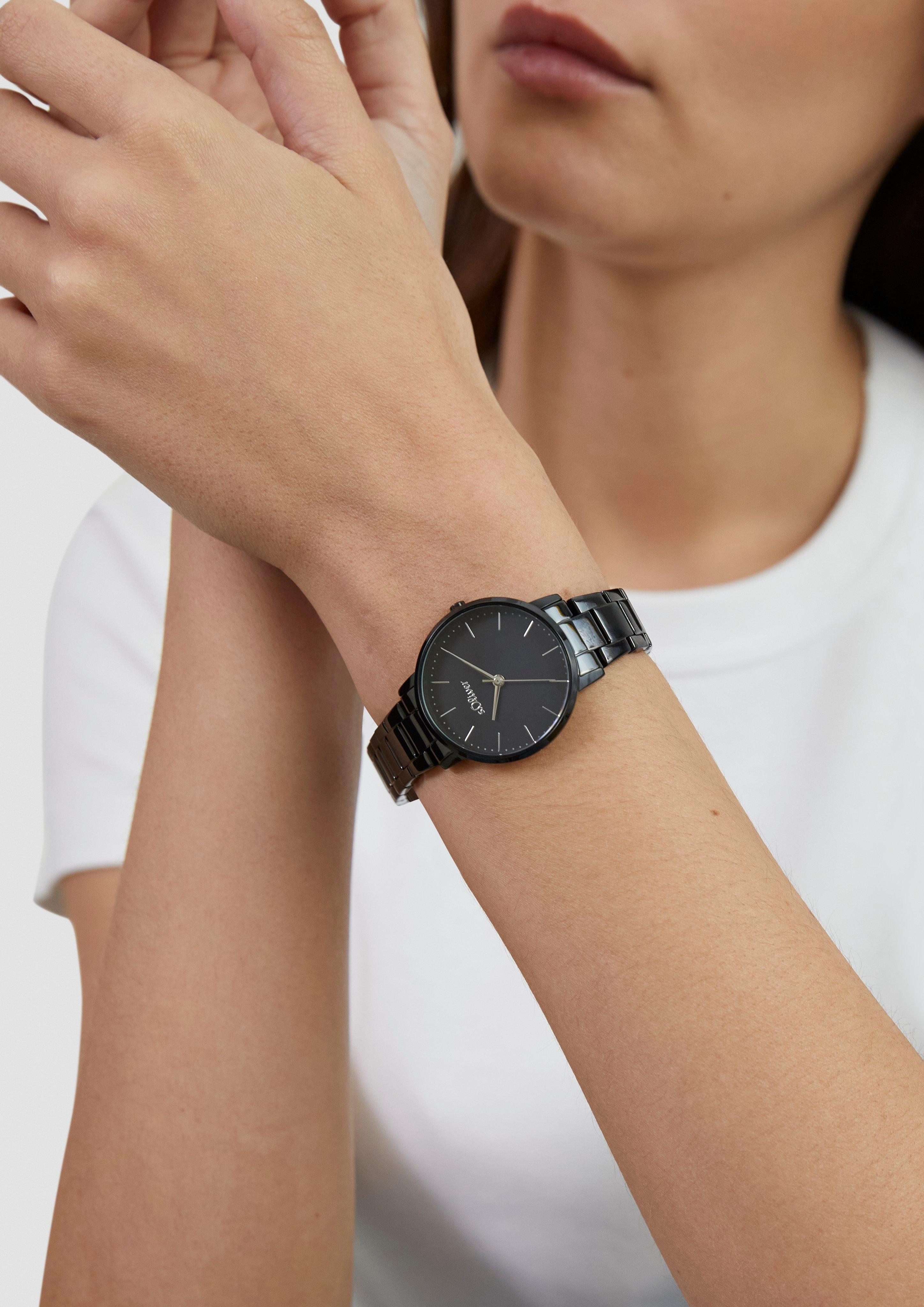 Damen Armbanduhr mit Gliederarmband aus Edelstahl in  von s.Oliver