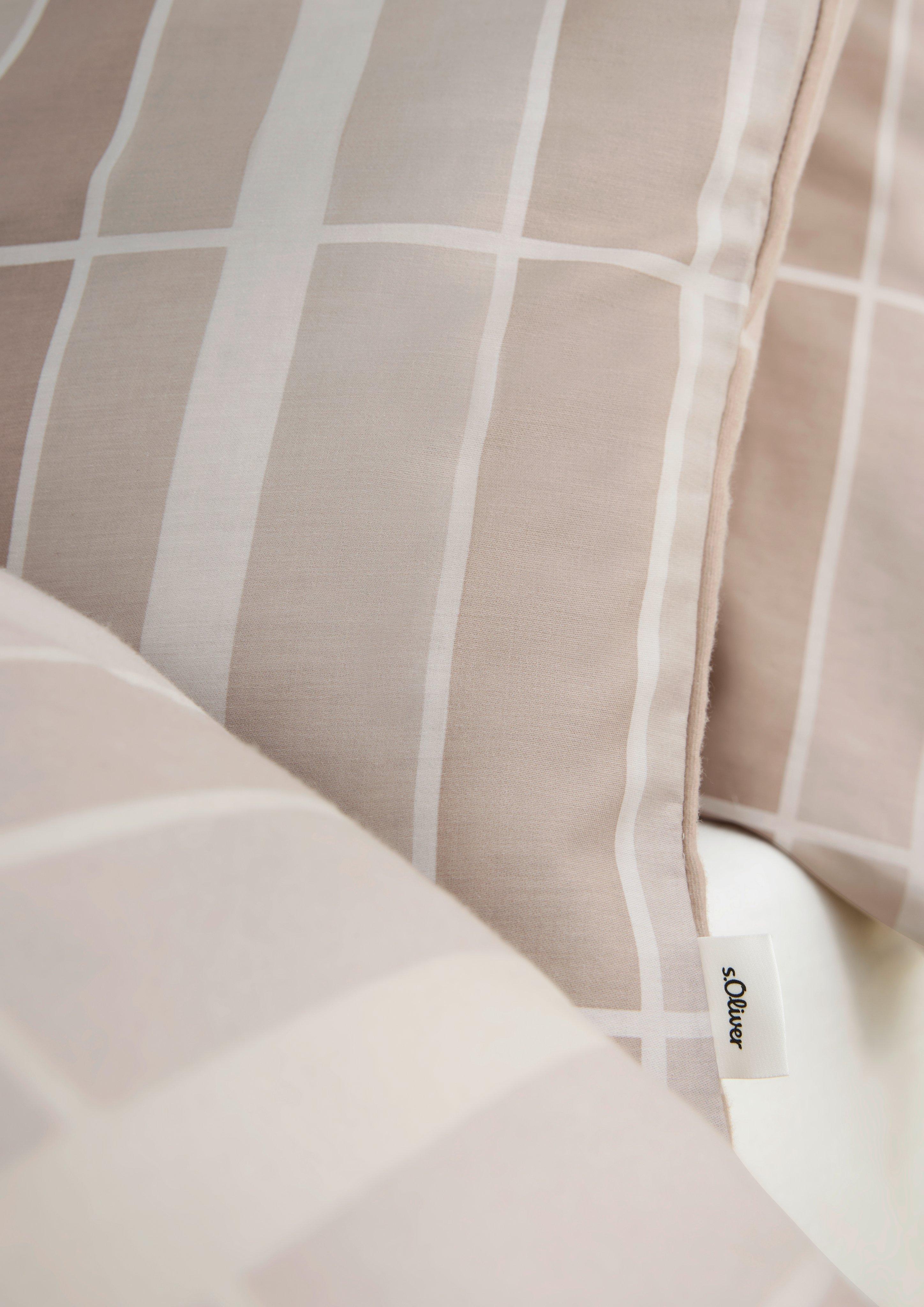 Dames Katoenen beddengoedset in beige van s.Oliver
