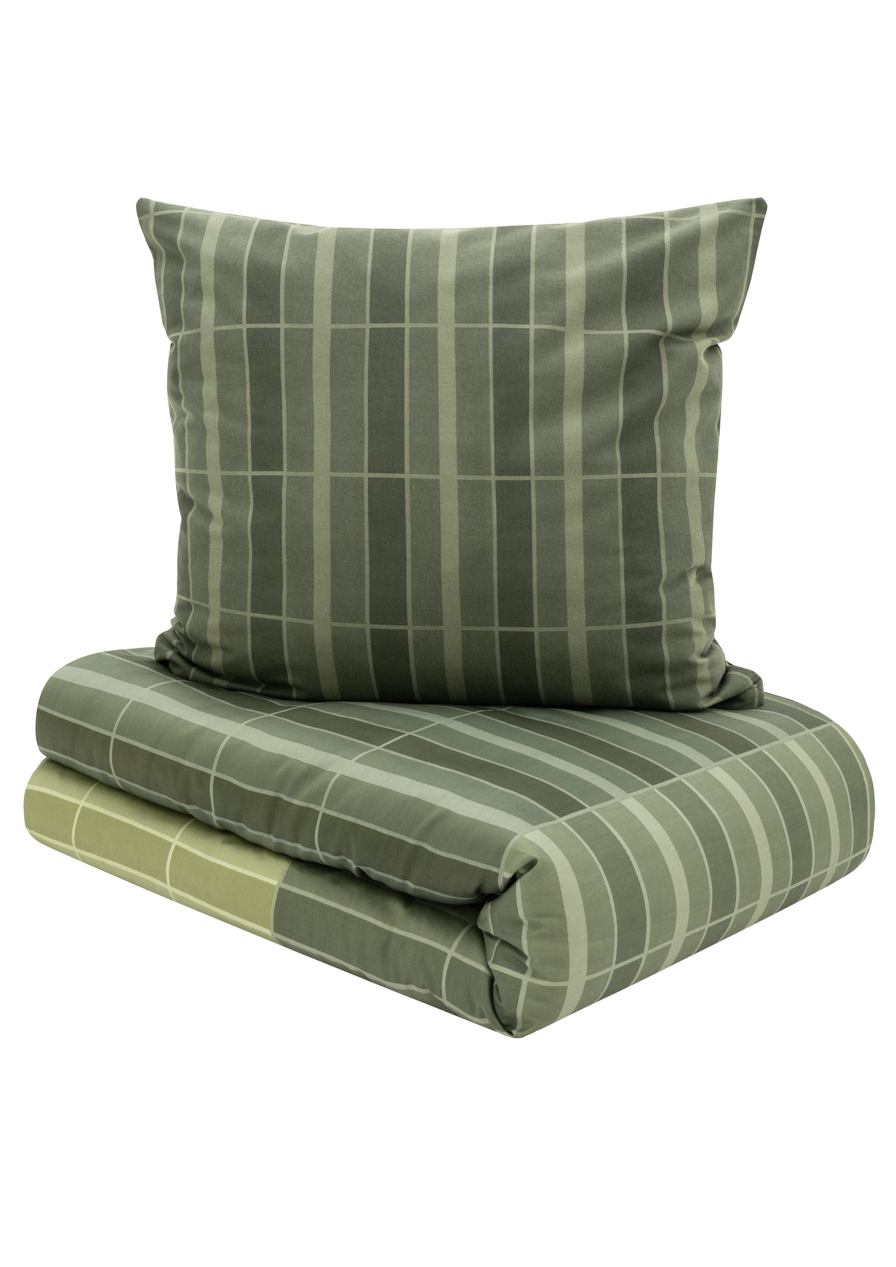 Dames Katoenen beddengoedset in groen van s.Oliver