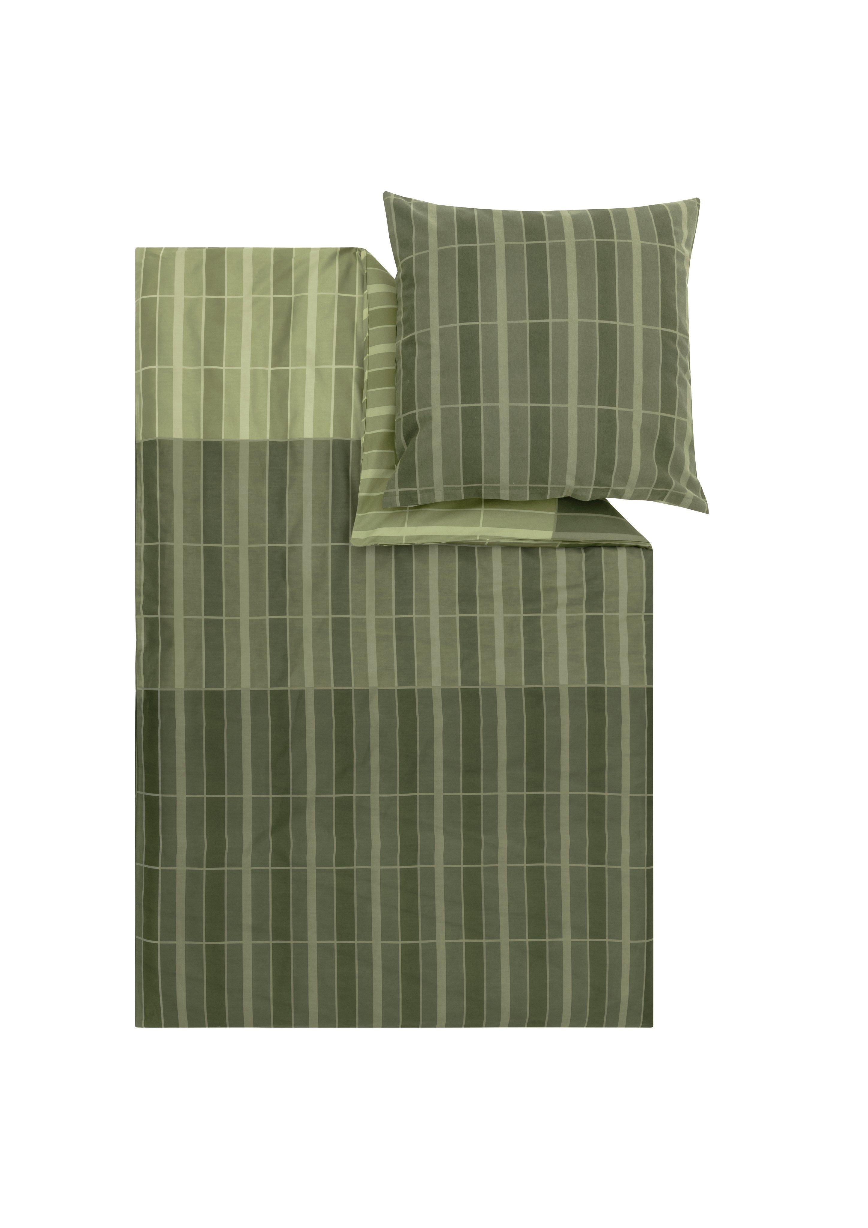 Katoenen beddengoedset in groen van s.Oliver