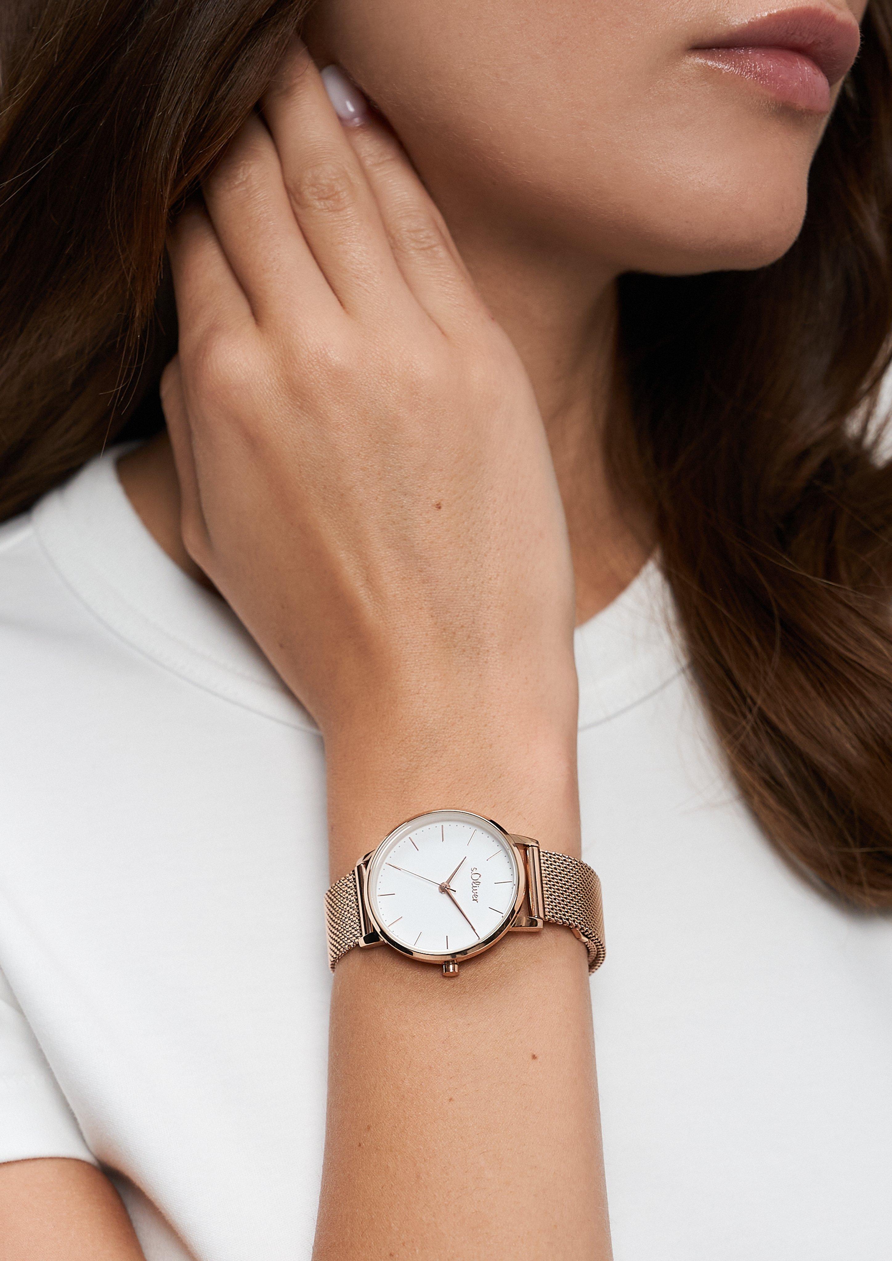 Damen Uhr in rosé von s.Oliver