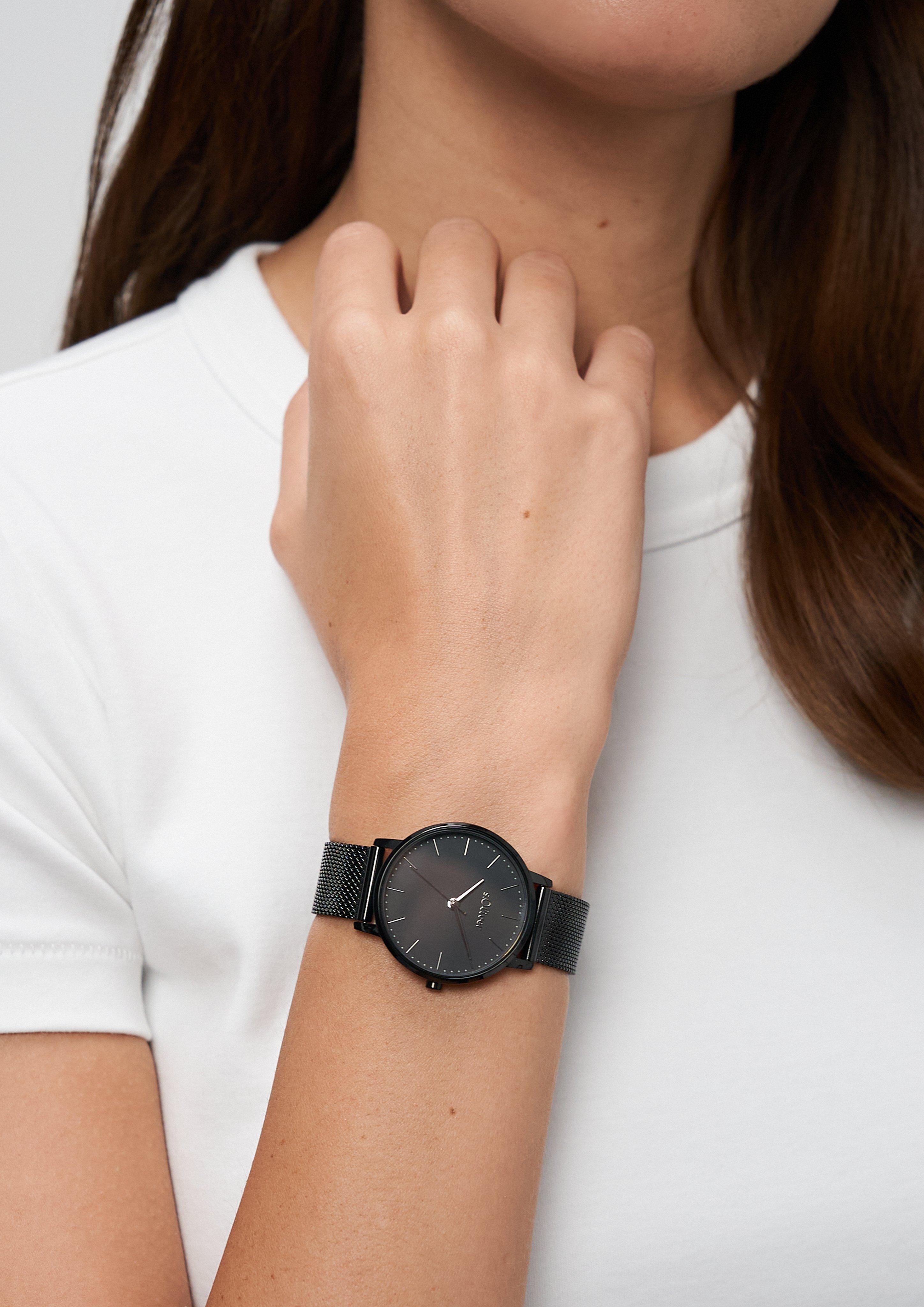 Damen Uhr in schwarz von s.Oliver