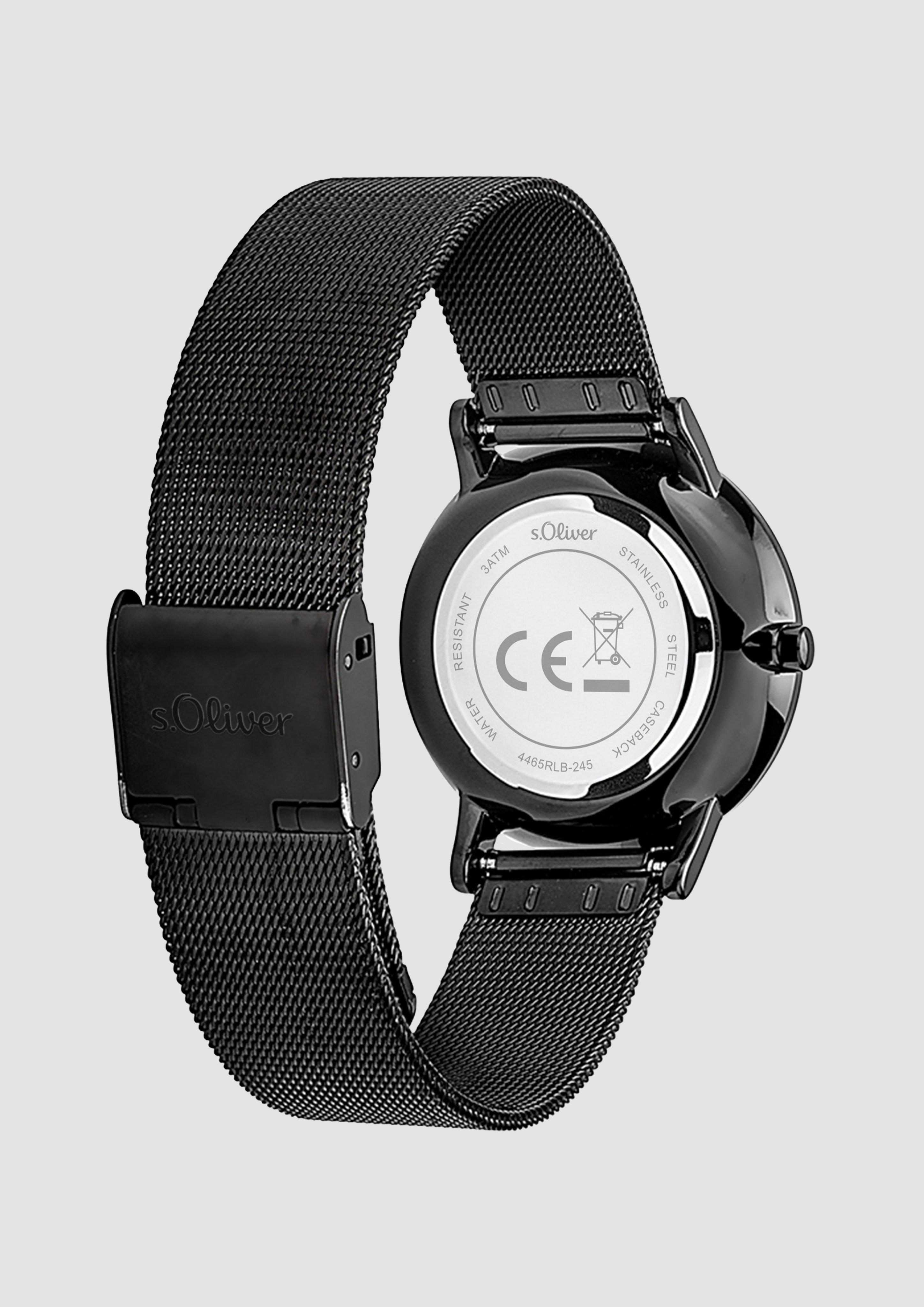 Damen Uhr in schwarz von s.Oliver