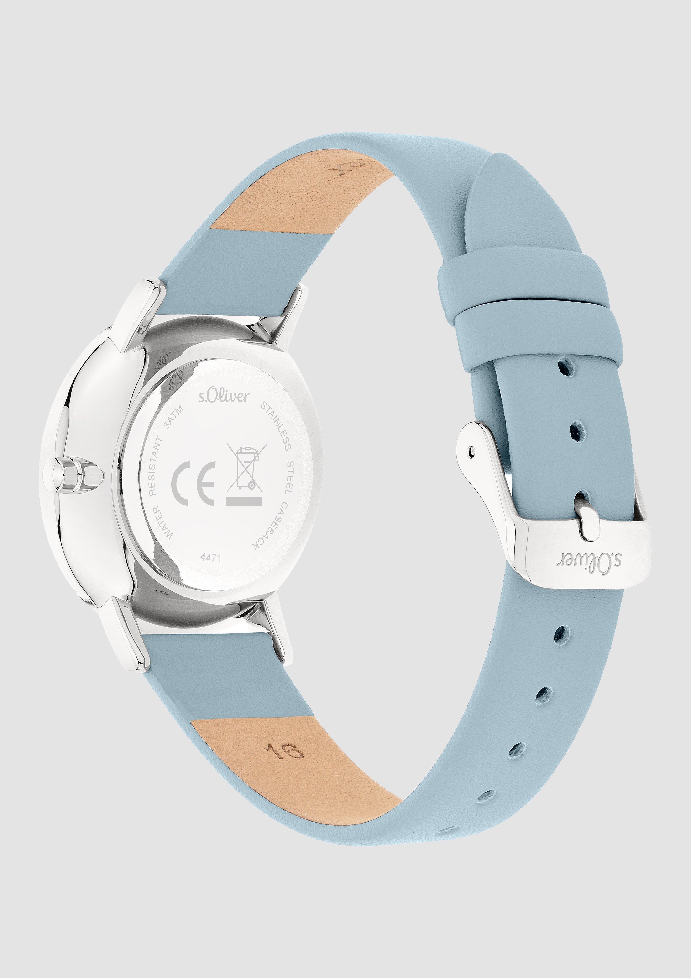 Damen Uhr in blau von s.Oliver