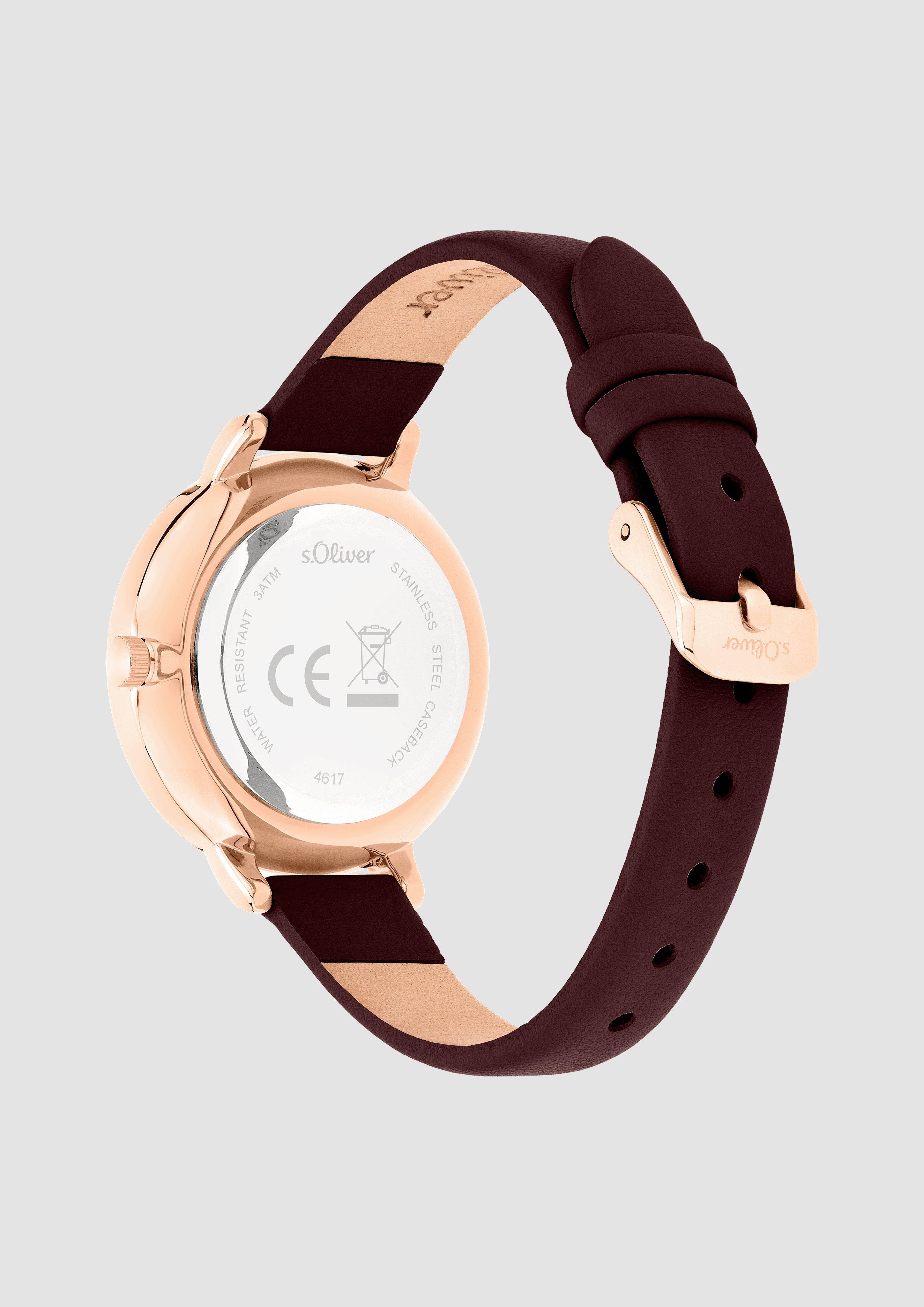 Damen Uhr in rot von s.Oliver