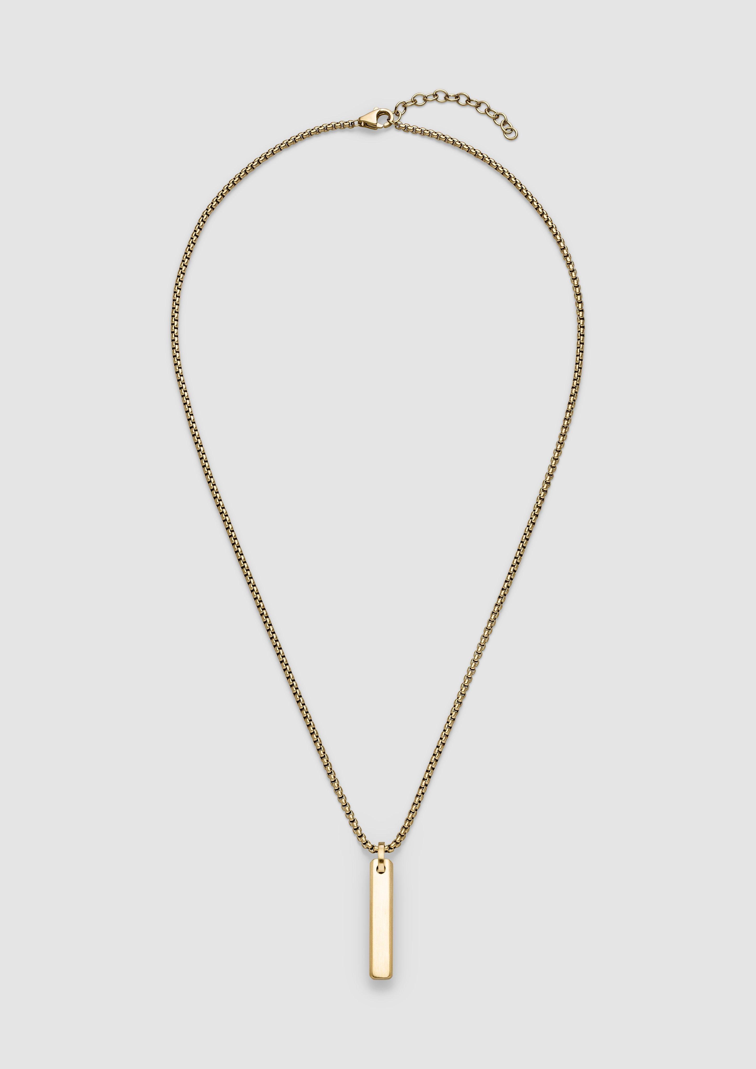 Herren Venezianerkette mit Anhänger in gold von s.Oliver