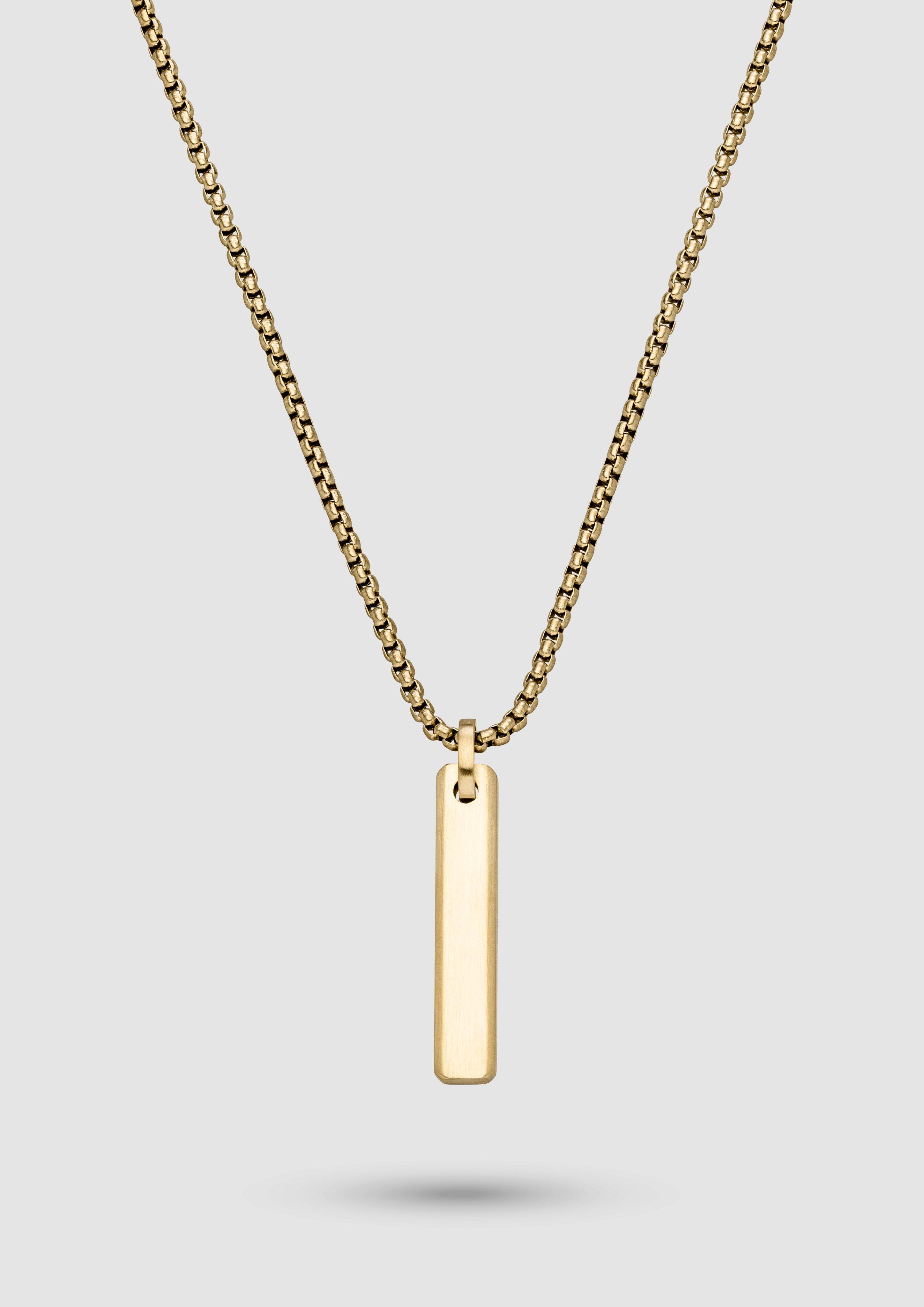 Herren Venezianerkette mit Anhänger in gold von s.Oliver